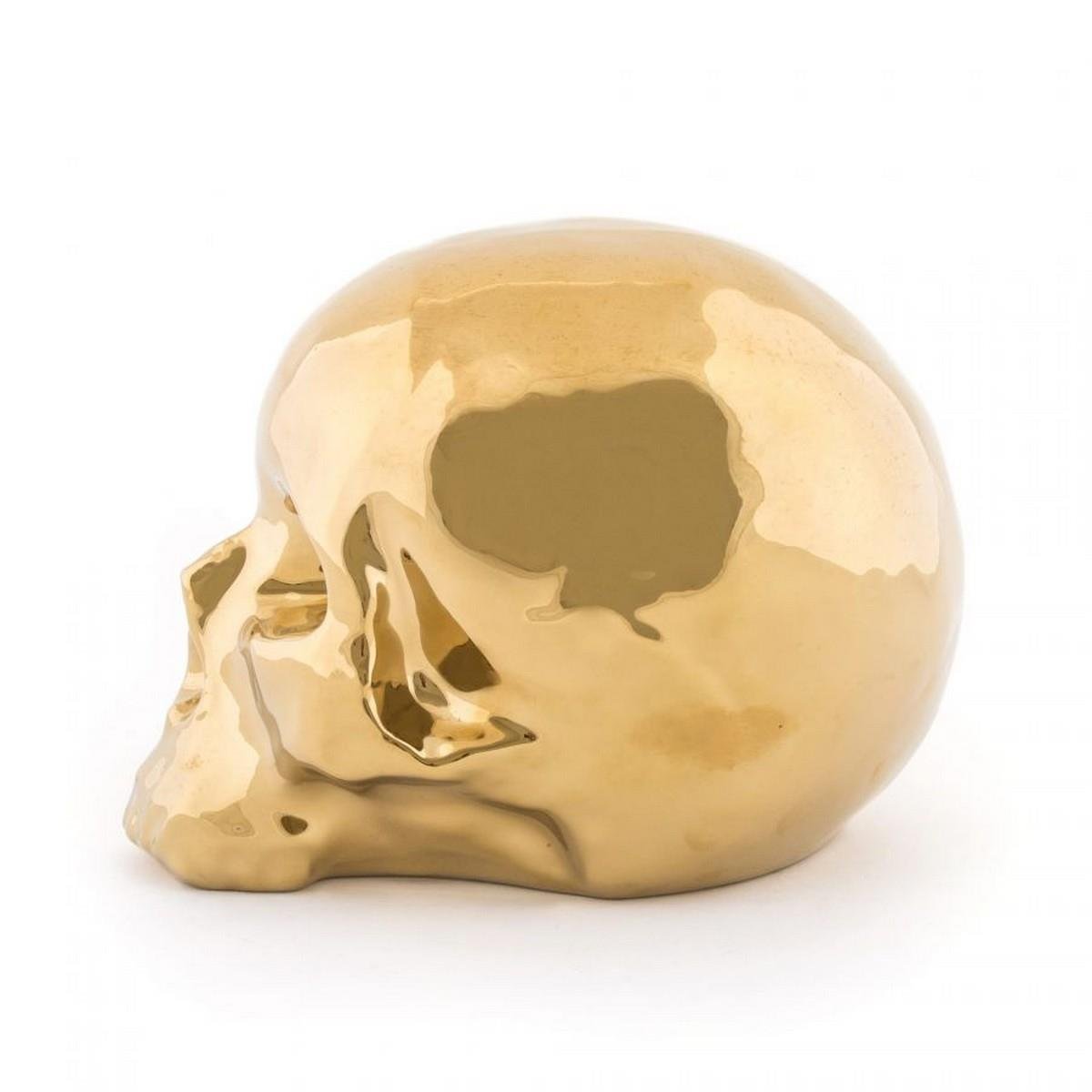 Seletti - Memorabilia My Skull Gold Obje