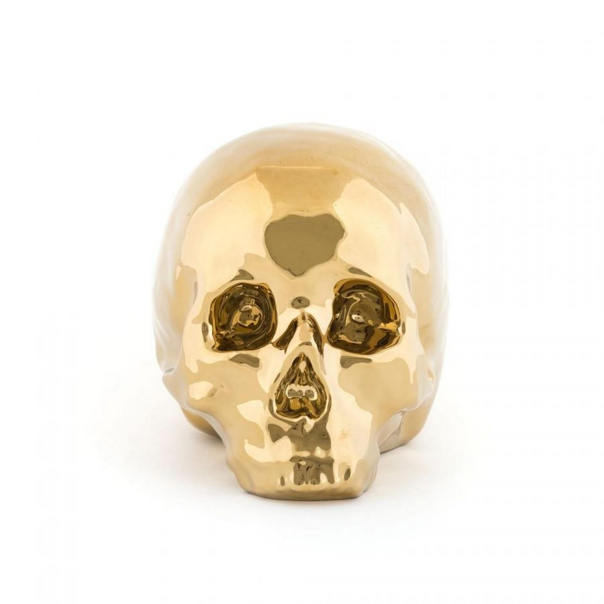 Seletti - Memorabilia My Skull Gold Obje