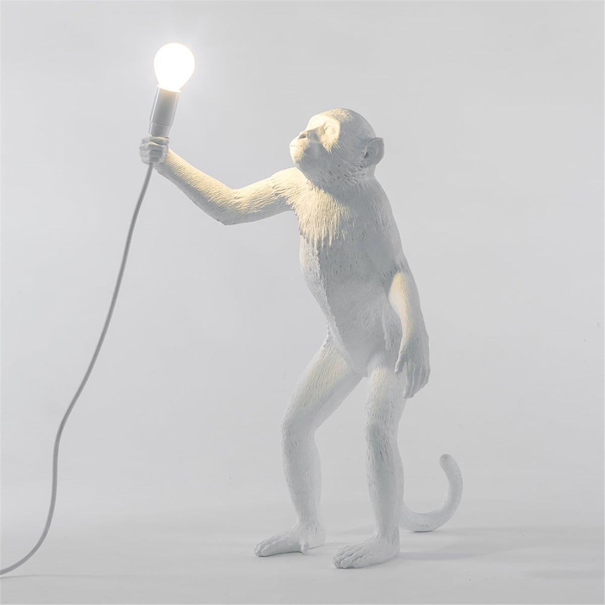 Seletti Monkey Lamp Handing - White