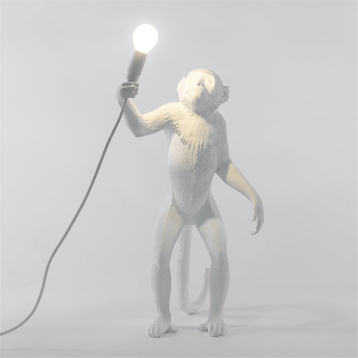 Seletti Monkey Lamp Handing - White