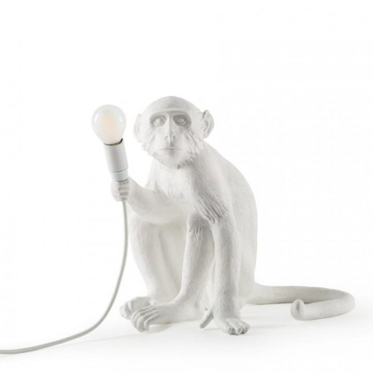 Seletti - Monkey Lamp Sitting Beyaz