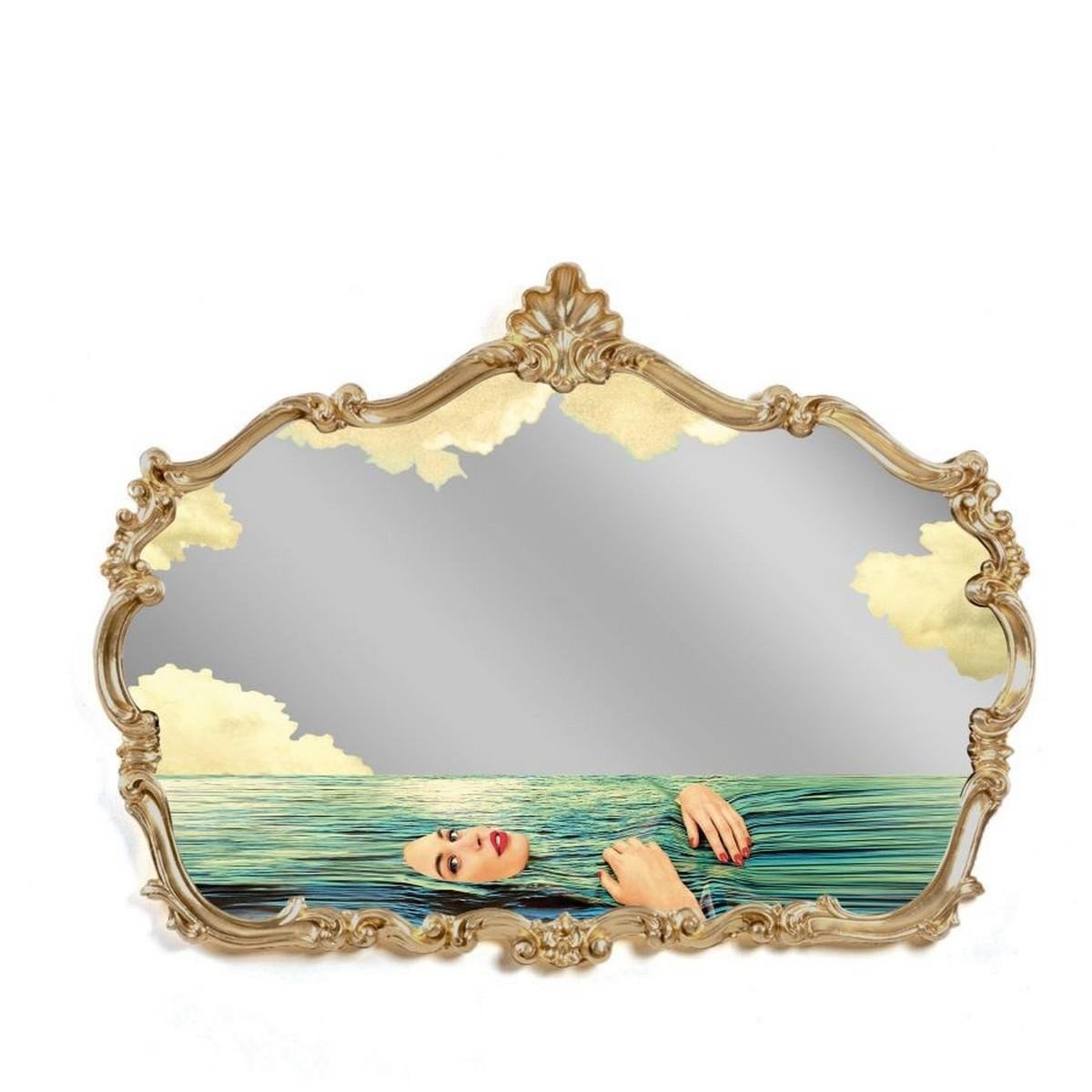 Seletti - Toiletpaper Baroque Seagirl Ayna