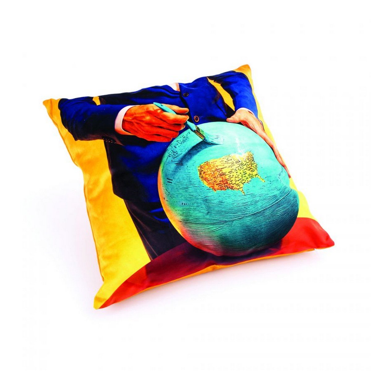 Seletti - Toiletpaper Globe Yastık