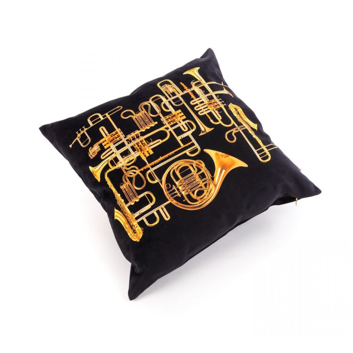Seletti - Toiletpaper Trumpet Siyah Yastık