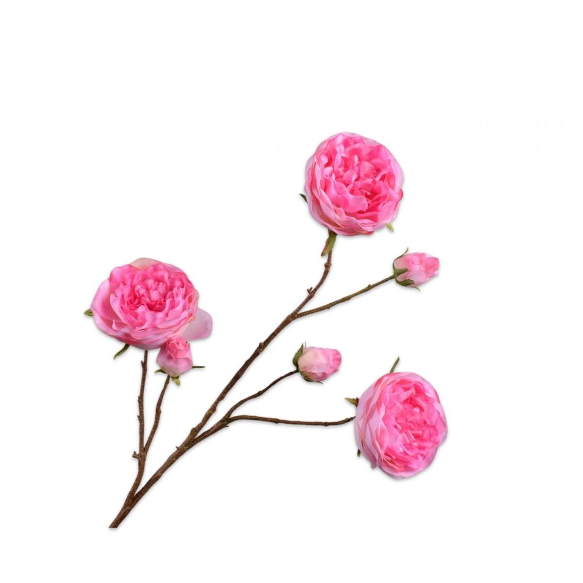 Silkka - 101 Cm Pembe Gül Dalı