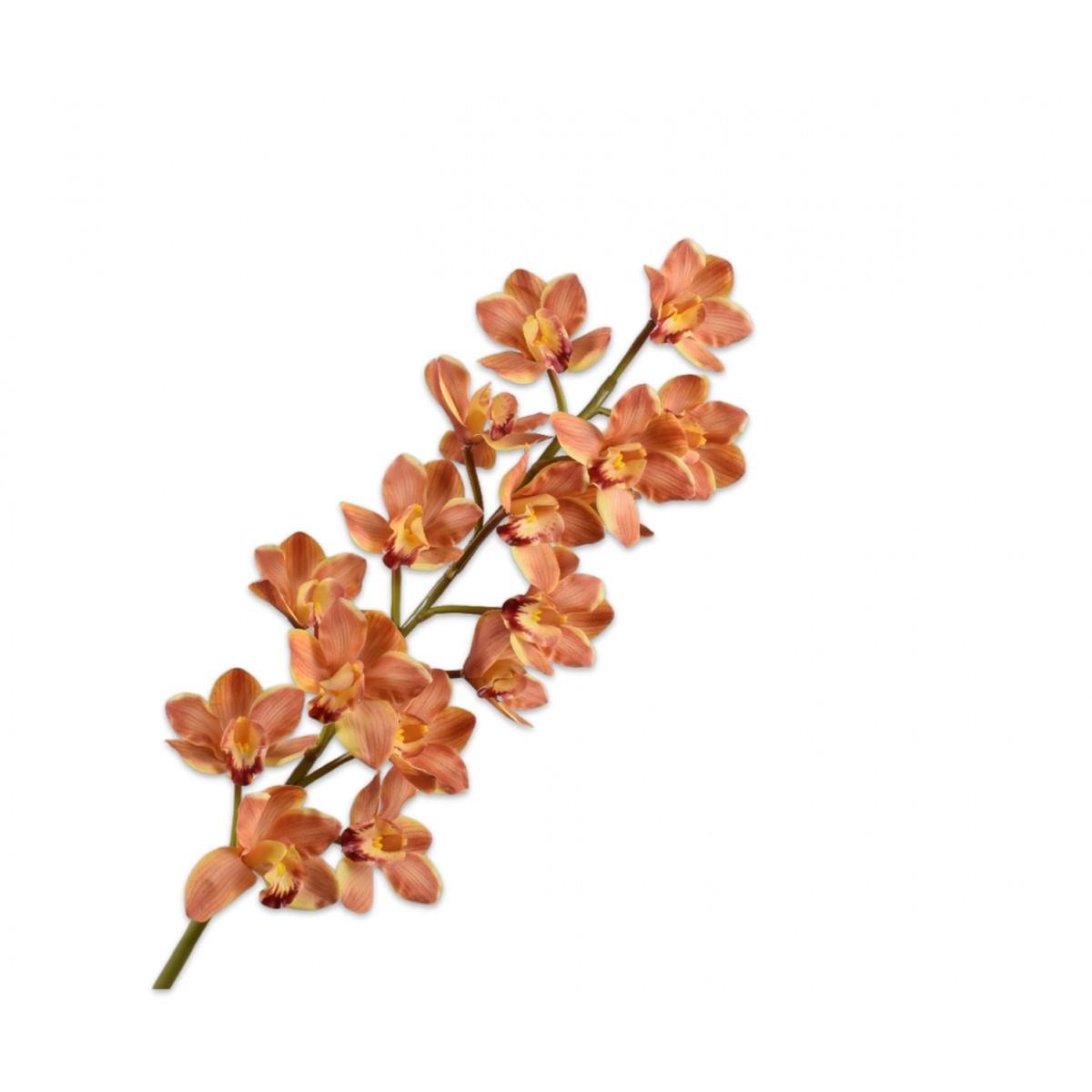 Silkka - 114 Cm Cymbidium Turuncu