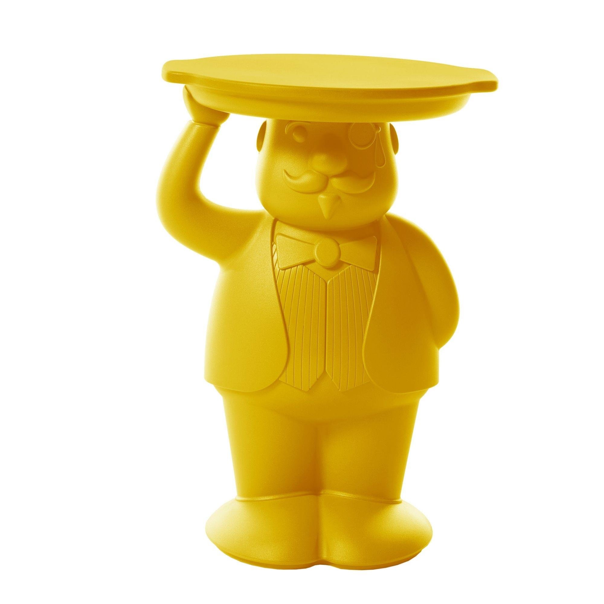 Slide Design - Ambrogio Safran Sarı Sehpa