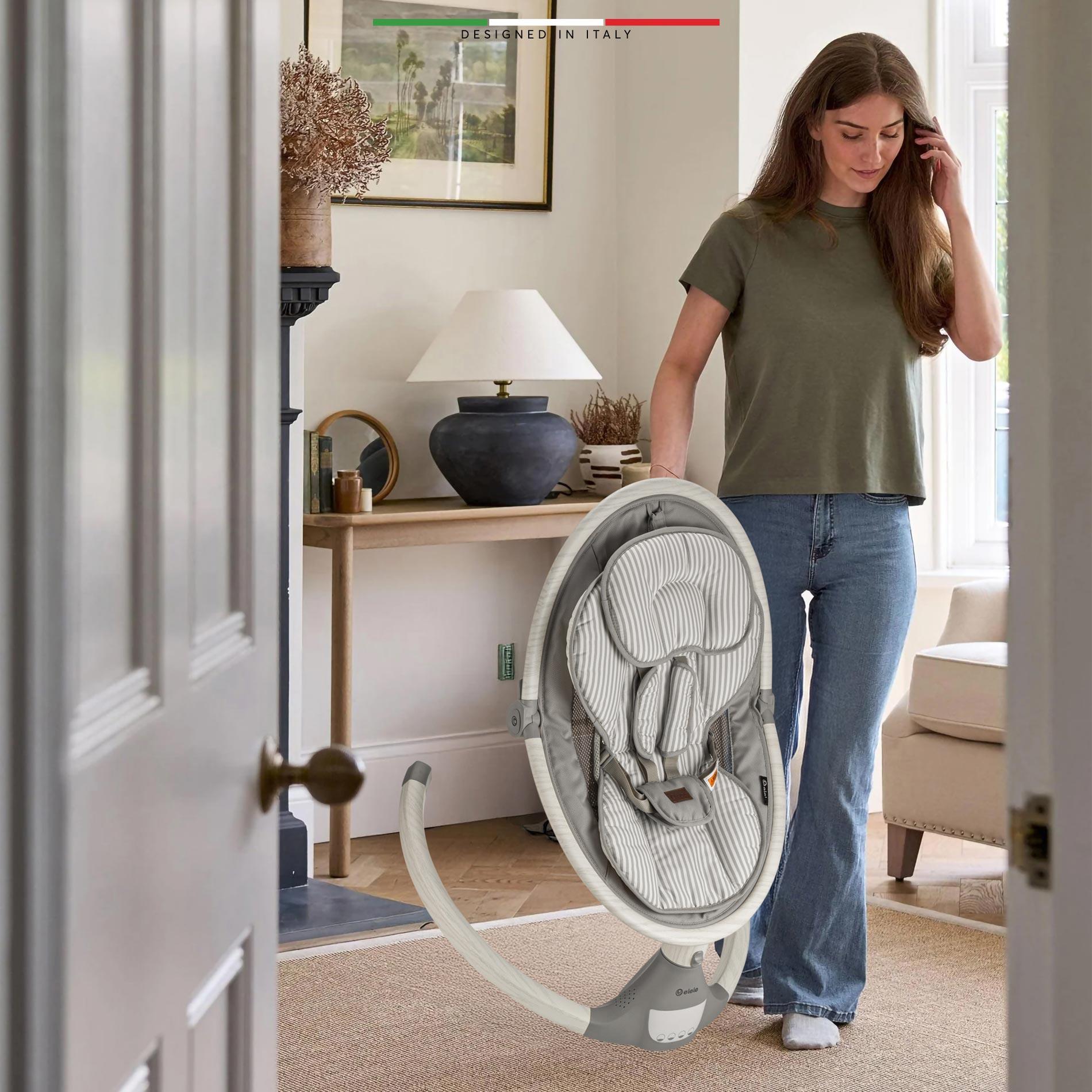 Elele Amore 2 Elektrikli Otomatik Sallanan Ana Kucağı Kademeli Gri