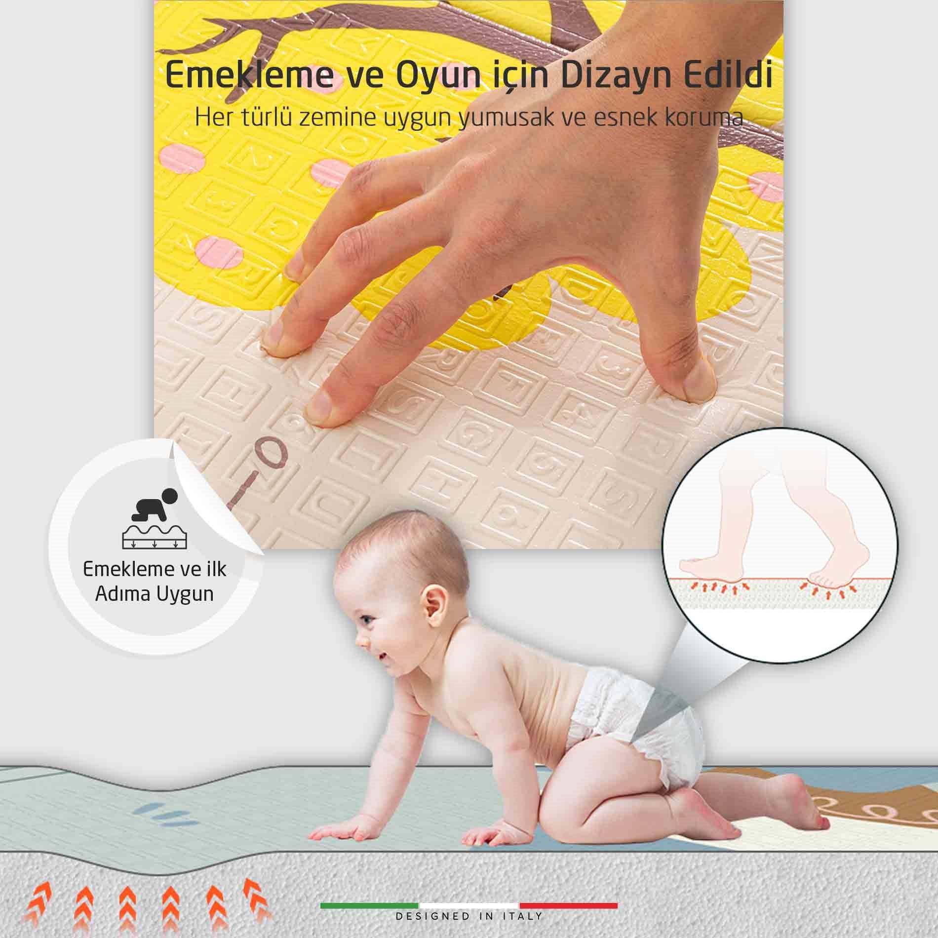 Elele Balloon Road Katlanabilir Oyun Matı Oyun Halısı 150x200x1 Cm Balloon Road