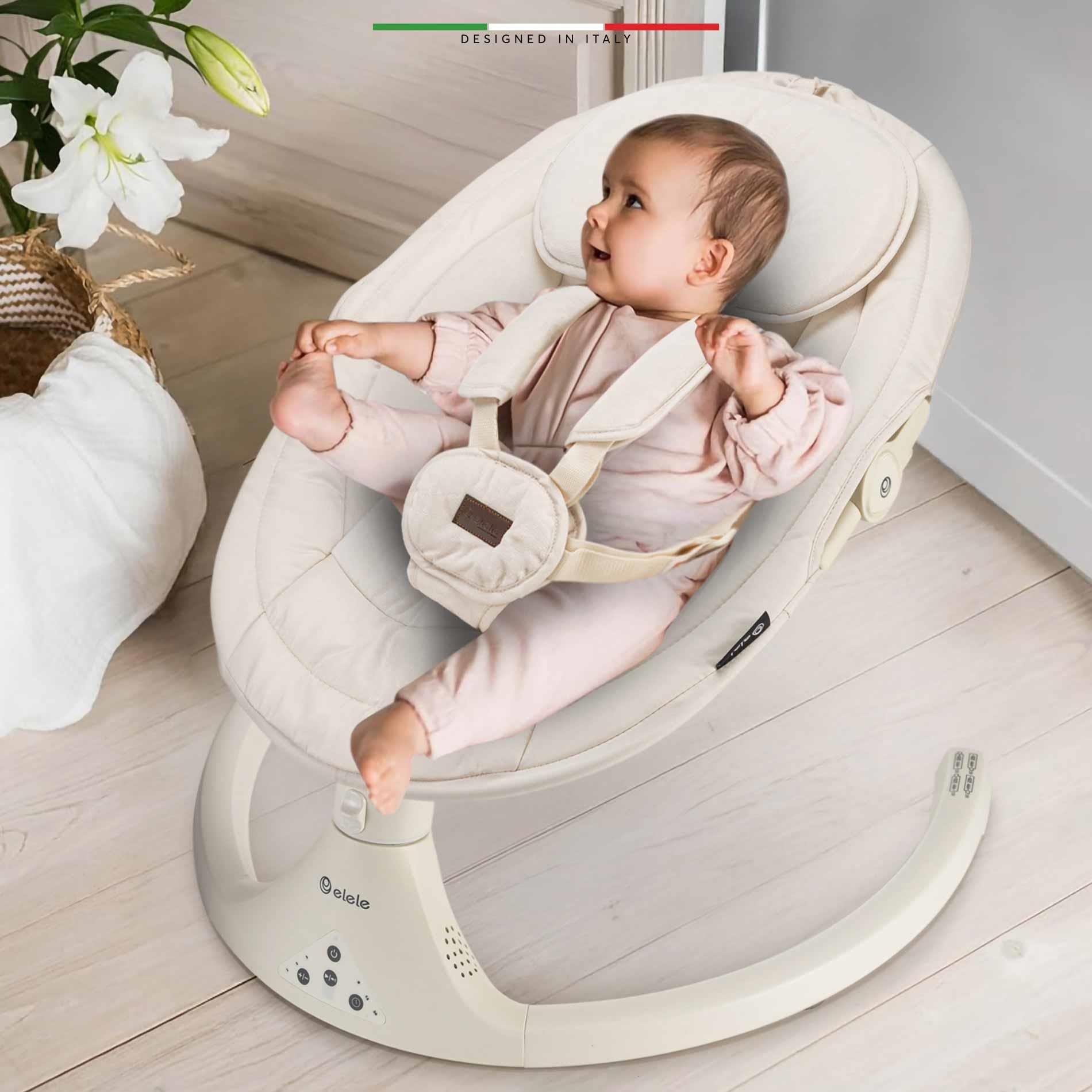 Elele Dormire 2 Elektrikli Otomatik Sallanan Kademeli Ana Kucağı Bej