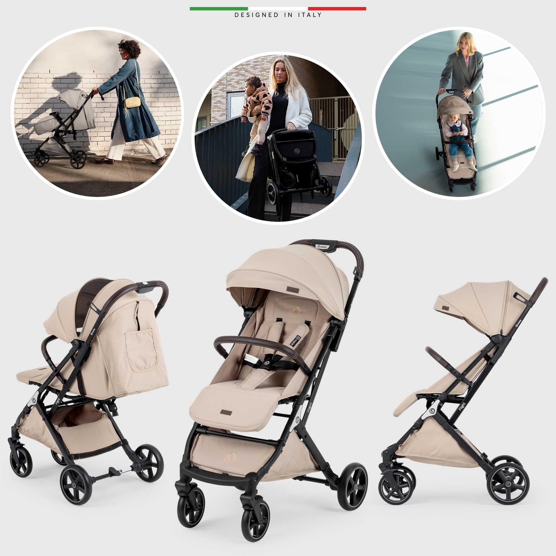 Elele Flight 2  Kabin Tipi Bebek Arabası Bej