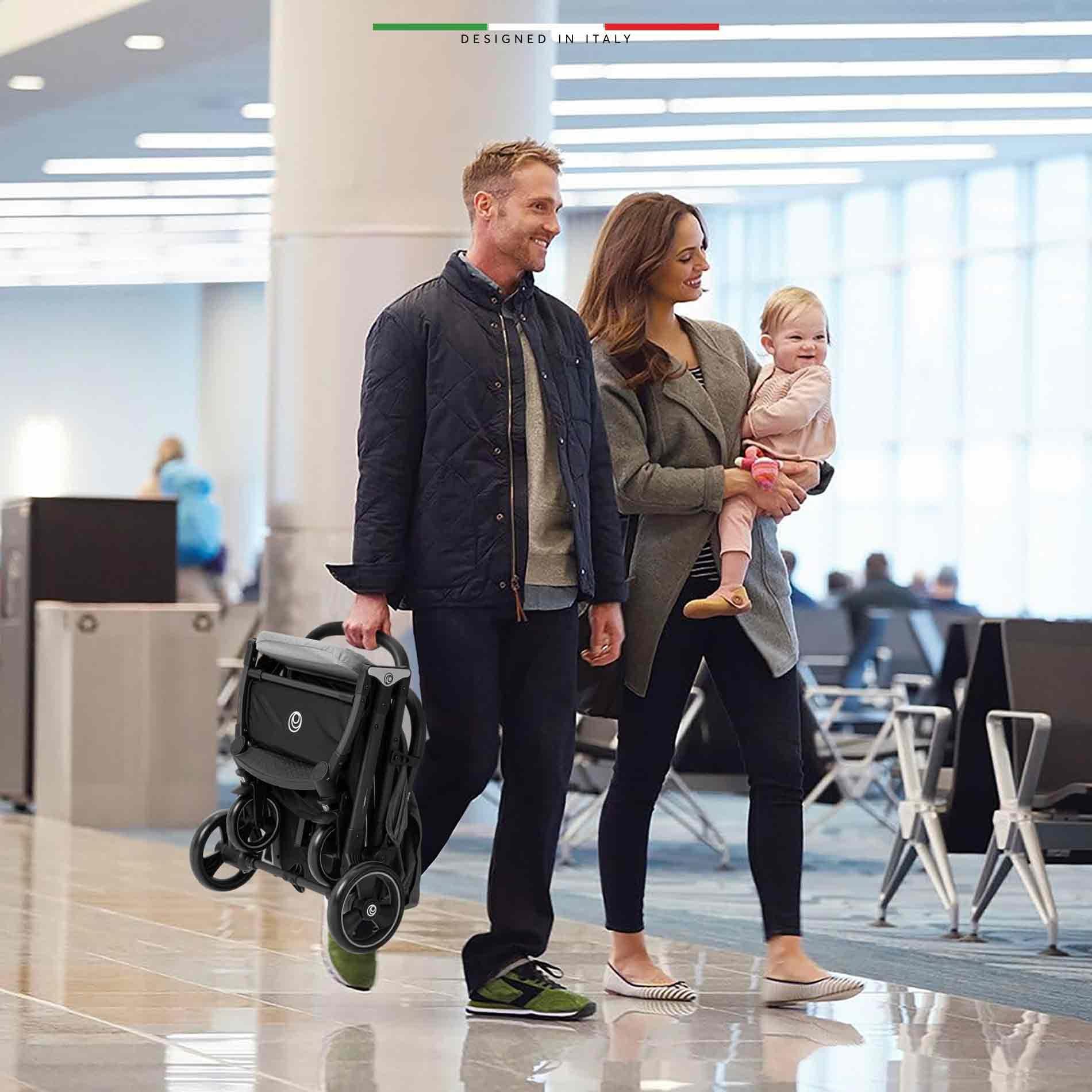 Elele Flight Kabin Tipi Bebek Arabası Siyah-Gri