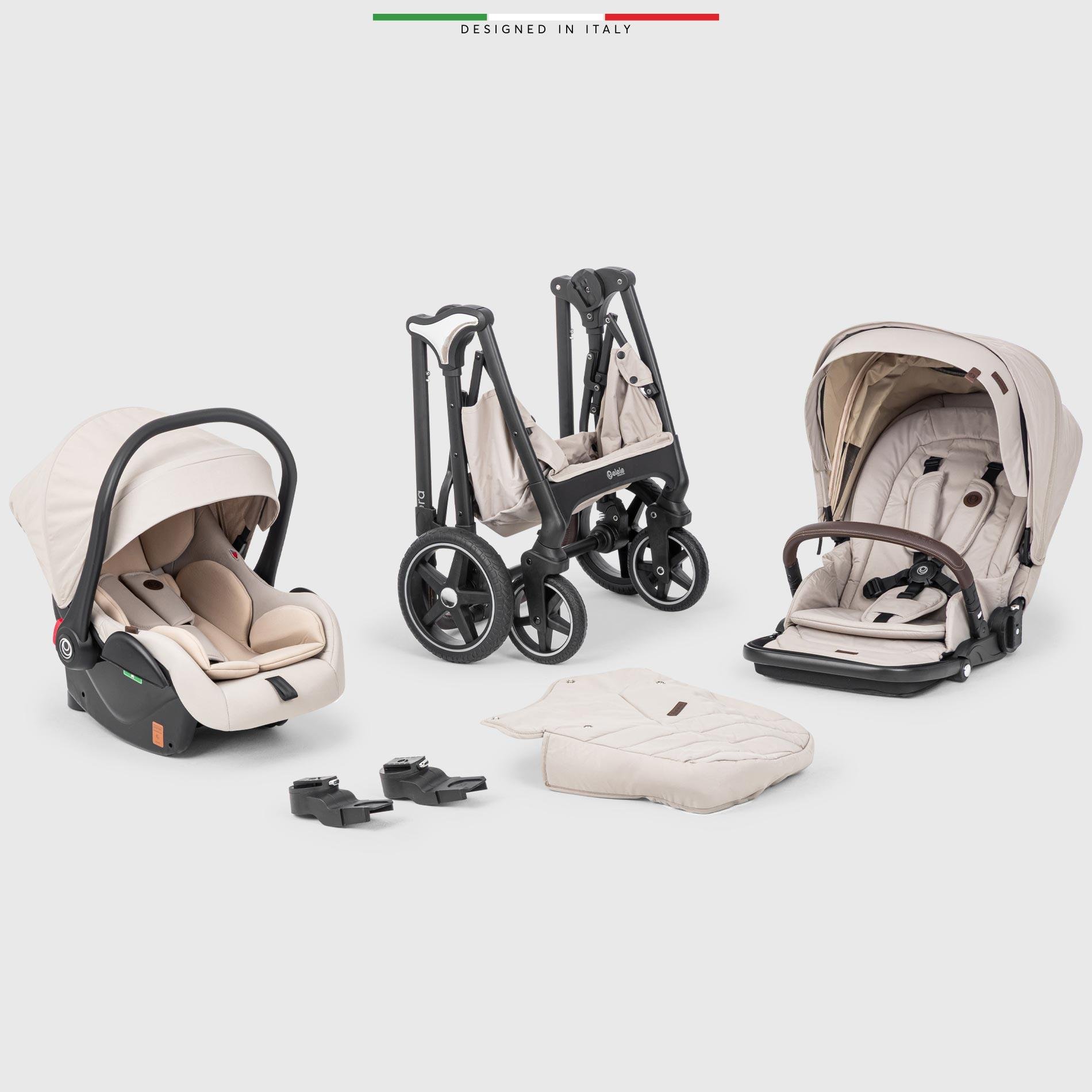 Elele Hera Travel Sistem Bebek Arabası Silver Gri