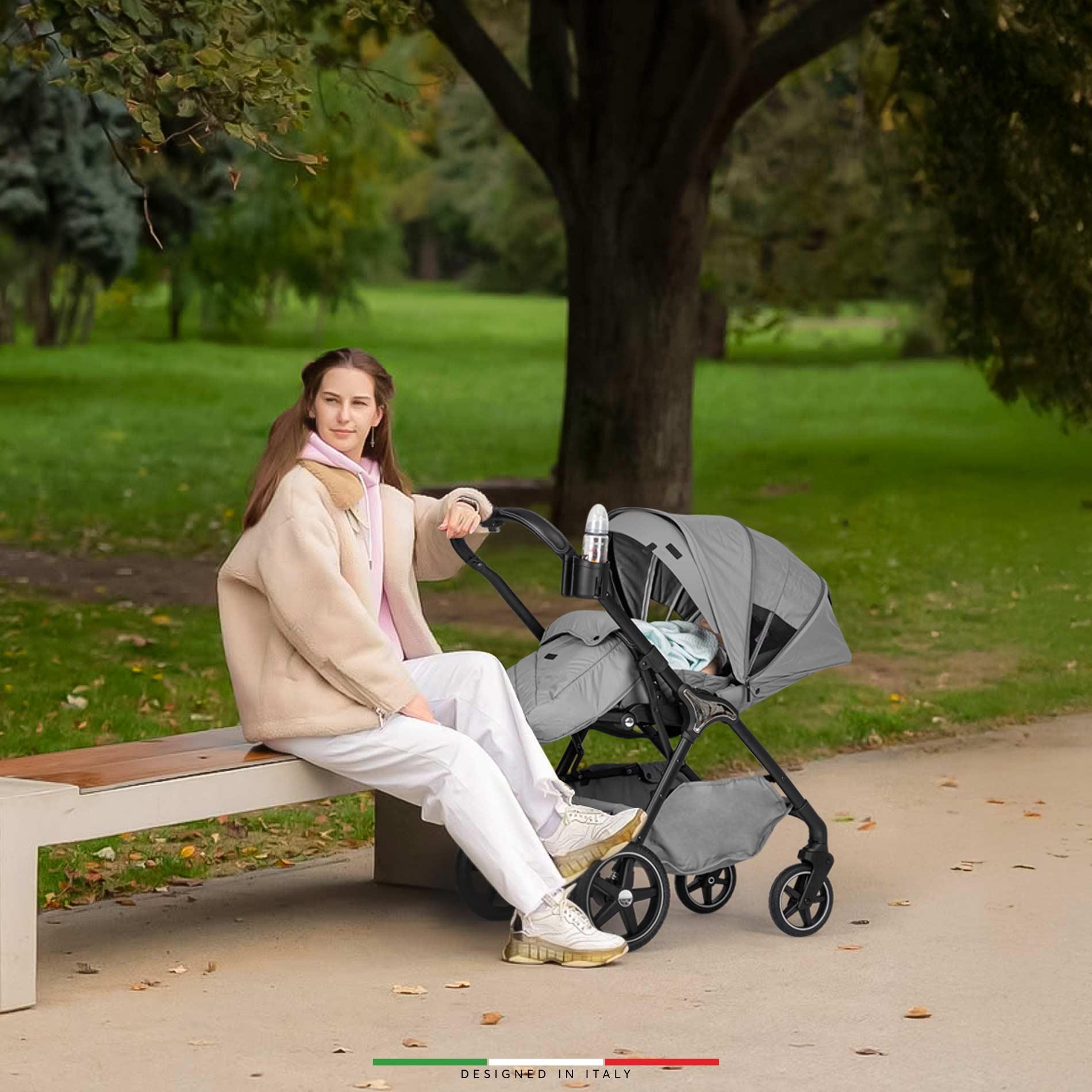 Elele Hera Travel Sistem Bebek Arabası Silver Gri