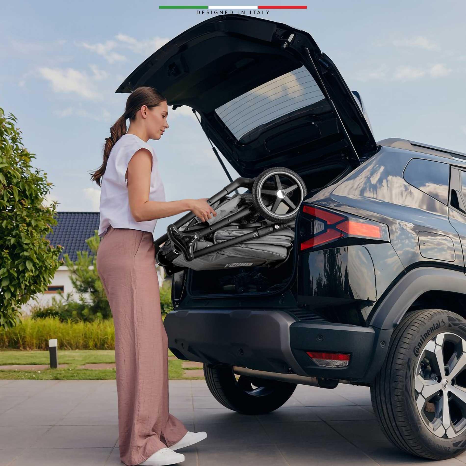 Elele Hera Travel Sistem Bebek Arabası Silver Gri