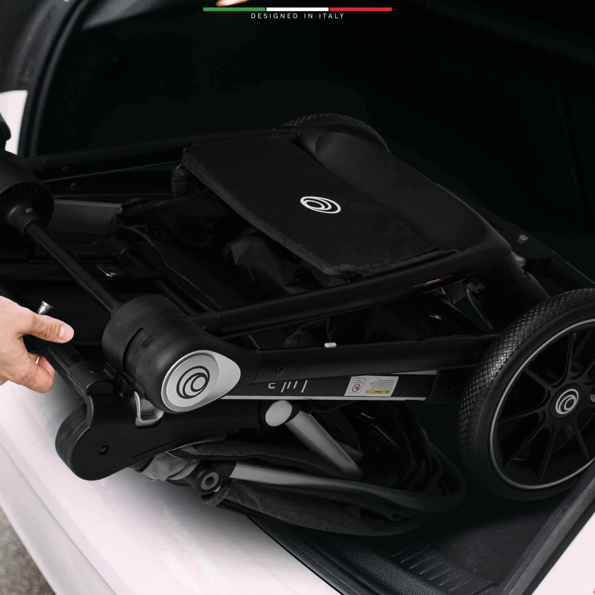 Elele Lula Çift Yönlü Bebek Arabası Siyah-Gri