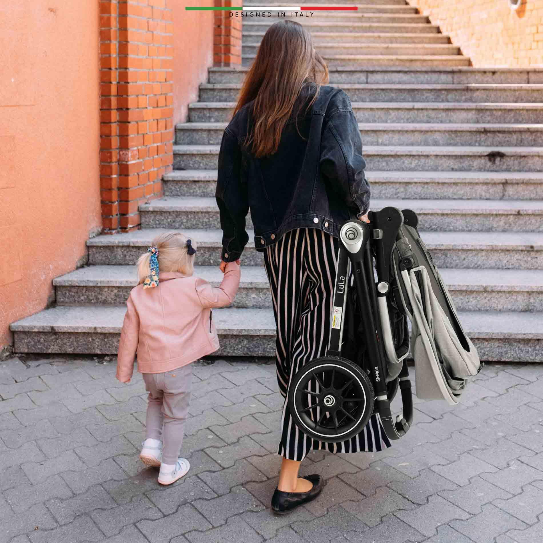 Elele Lula Çift Yönlü Bebek Arabası Siyah-Gri