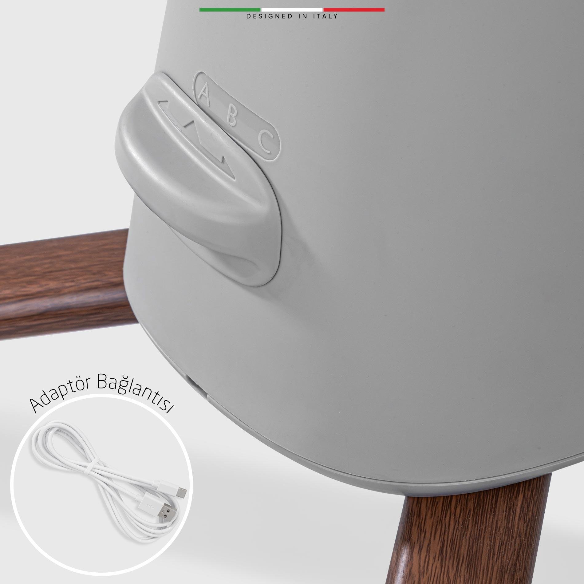 Elele Mio Elektrikli Otomatik Sallanan Ana Kucağı Kademeli Gri