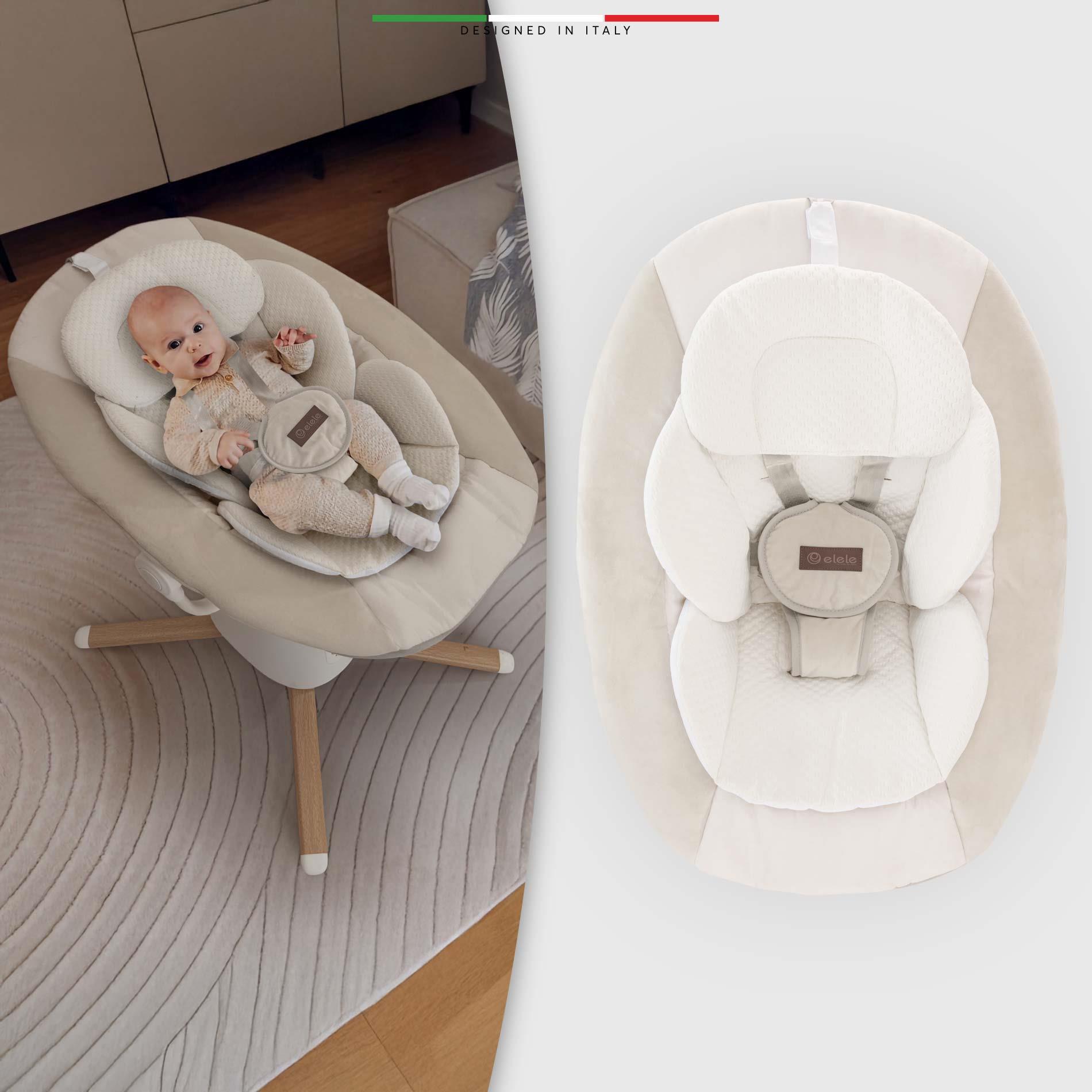 Elele Mio Elektrikli Otomatik Sallanan Ana Kucağı Kademeli Bej