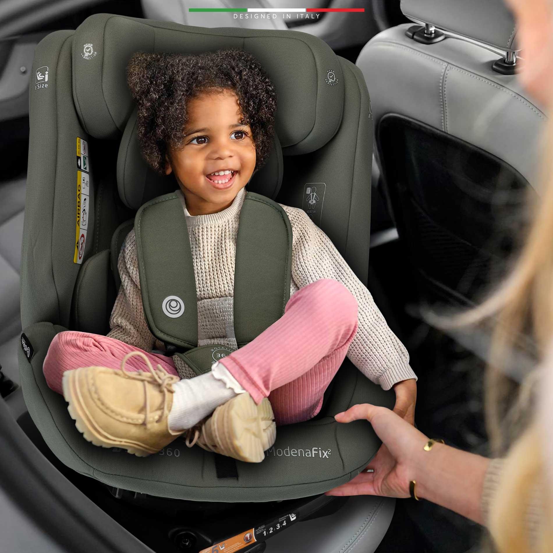 Elele ModenaFix 2 360° Dönen I-Size Oto Koltuğu İsoFix 40-150 CM 0-36 KG Yeşil