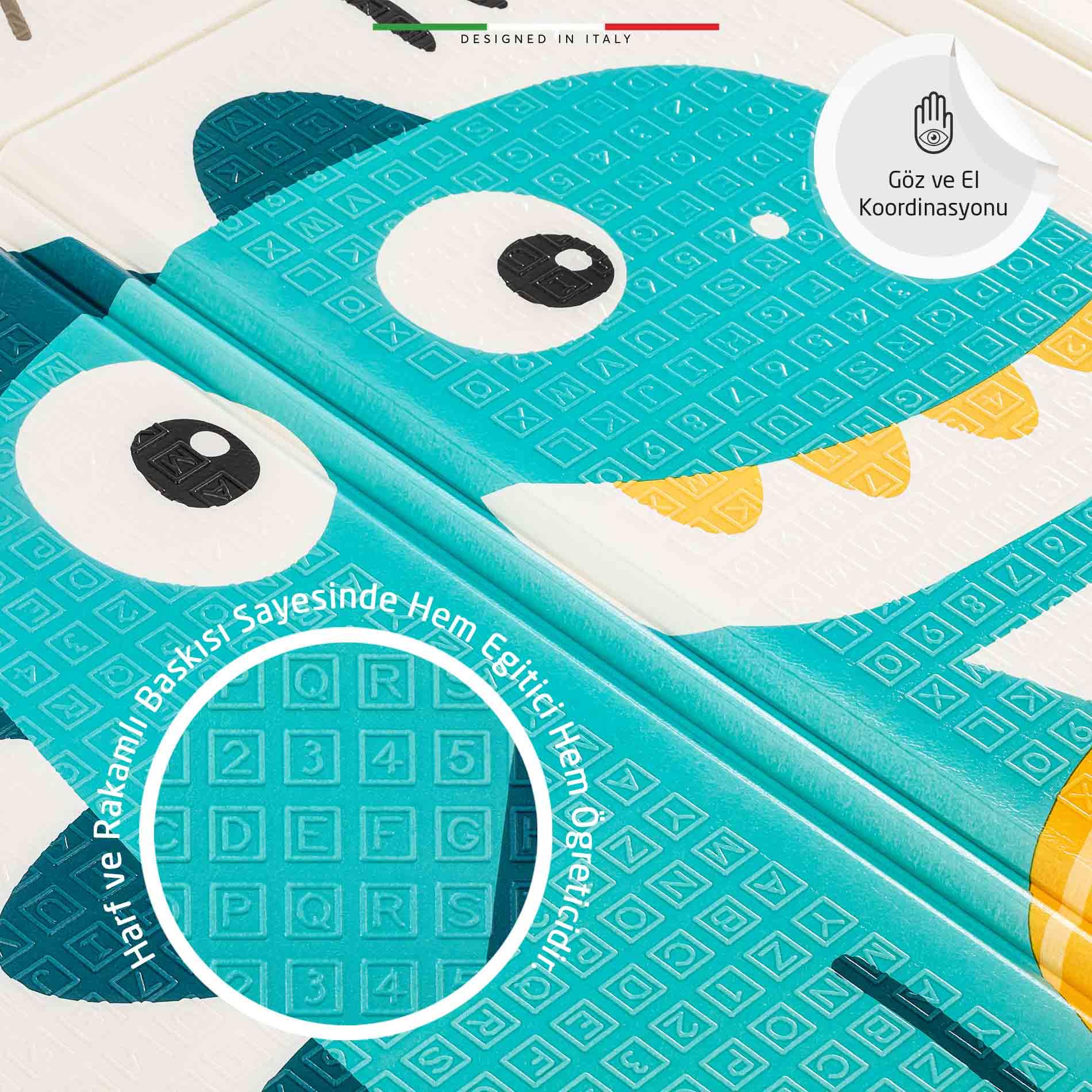 Elele Monti Road Katlanabilir Oyun Matı Oyun Halısı 180x200x1 Cm XFD213 Monti Road