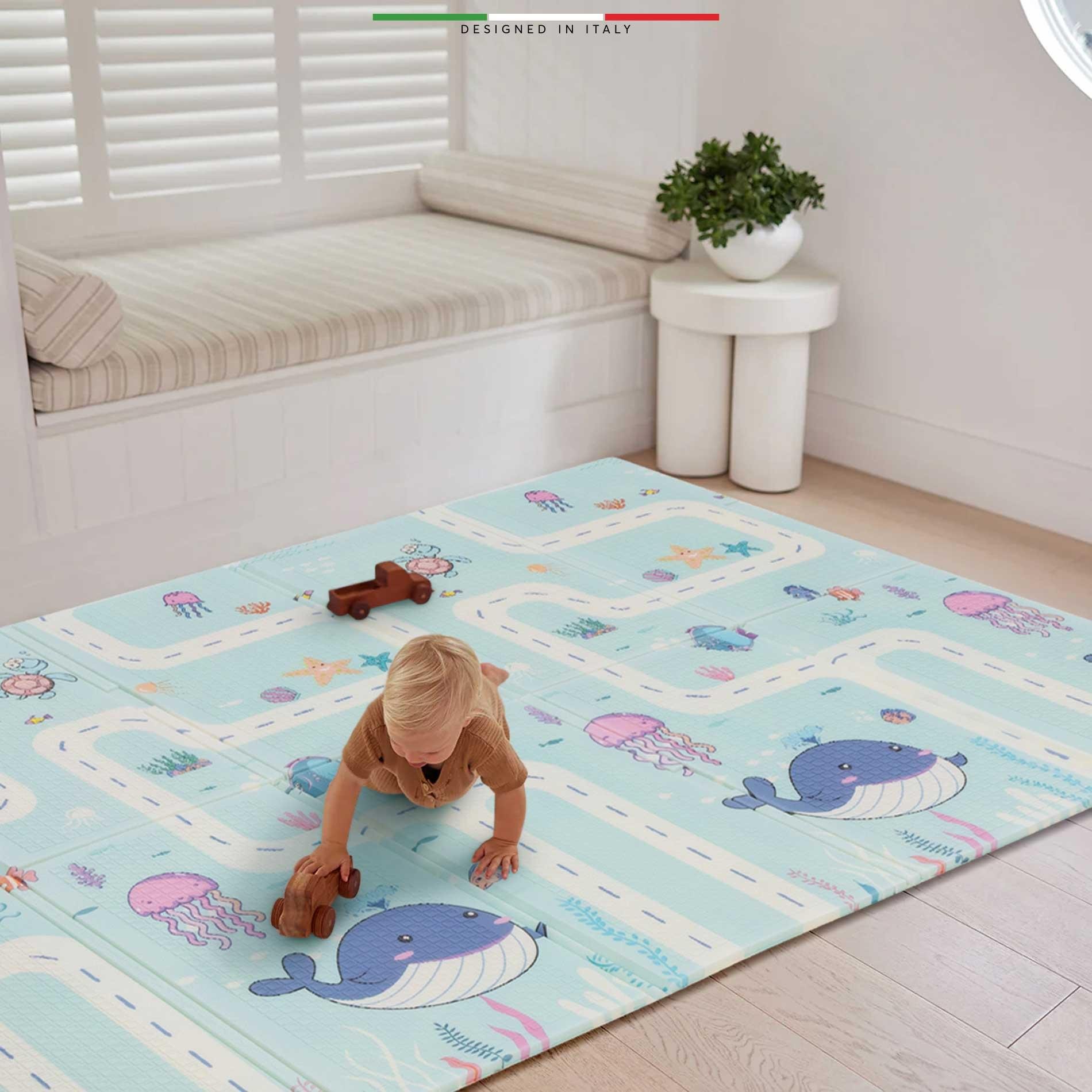 Elele Ocean Road Katlanabilir Oyun Matı Oyun Halısı 180x200x1 XFD212 Ocean Road