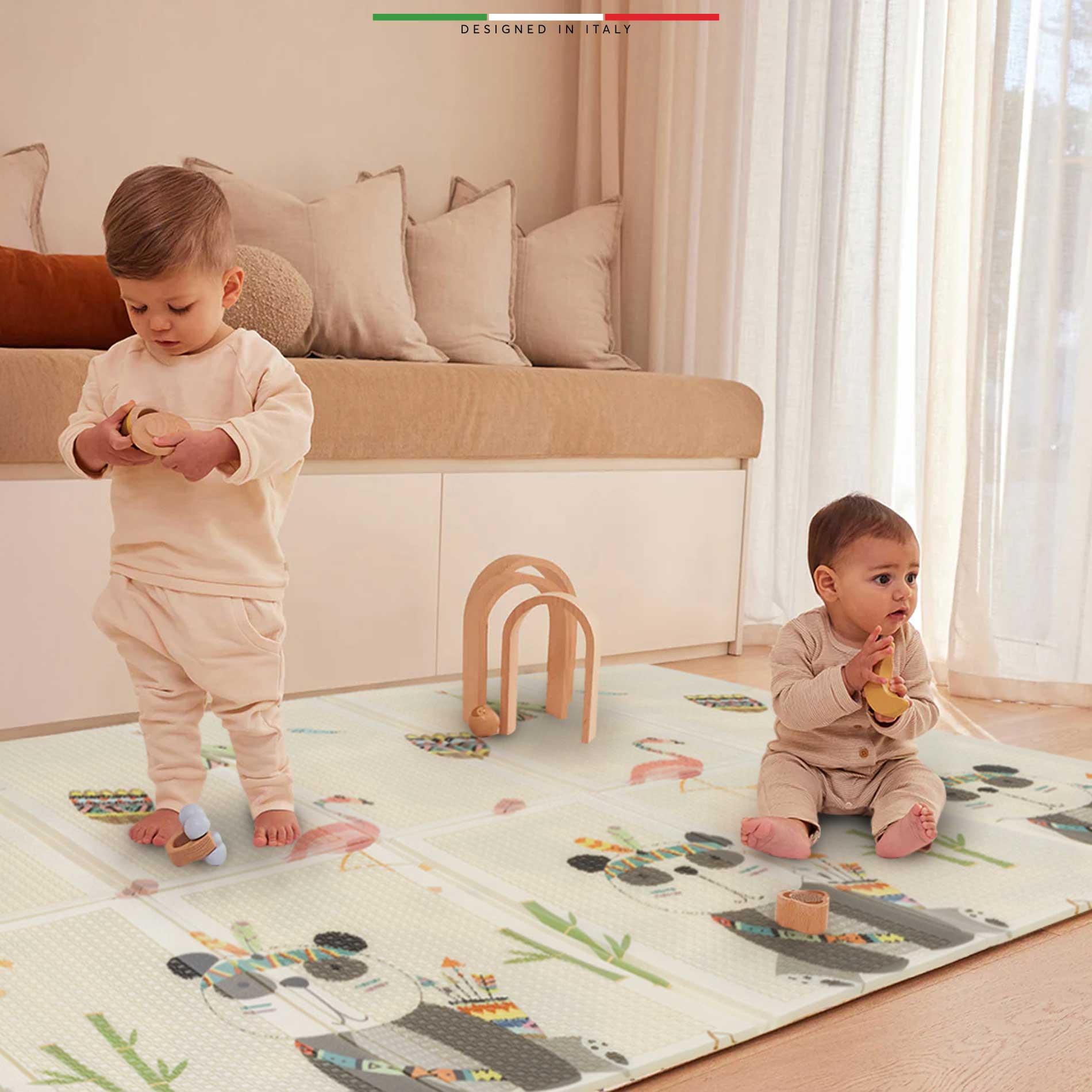 Elele Panda Katlanabilir Oyun Matı Oyun Halısı 180x200x1,5 Cm XFD317 Panda