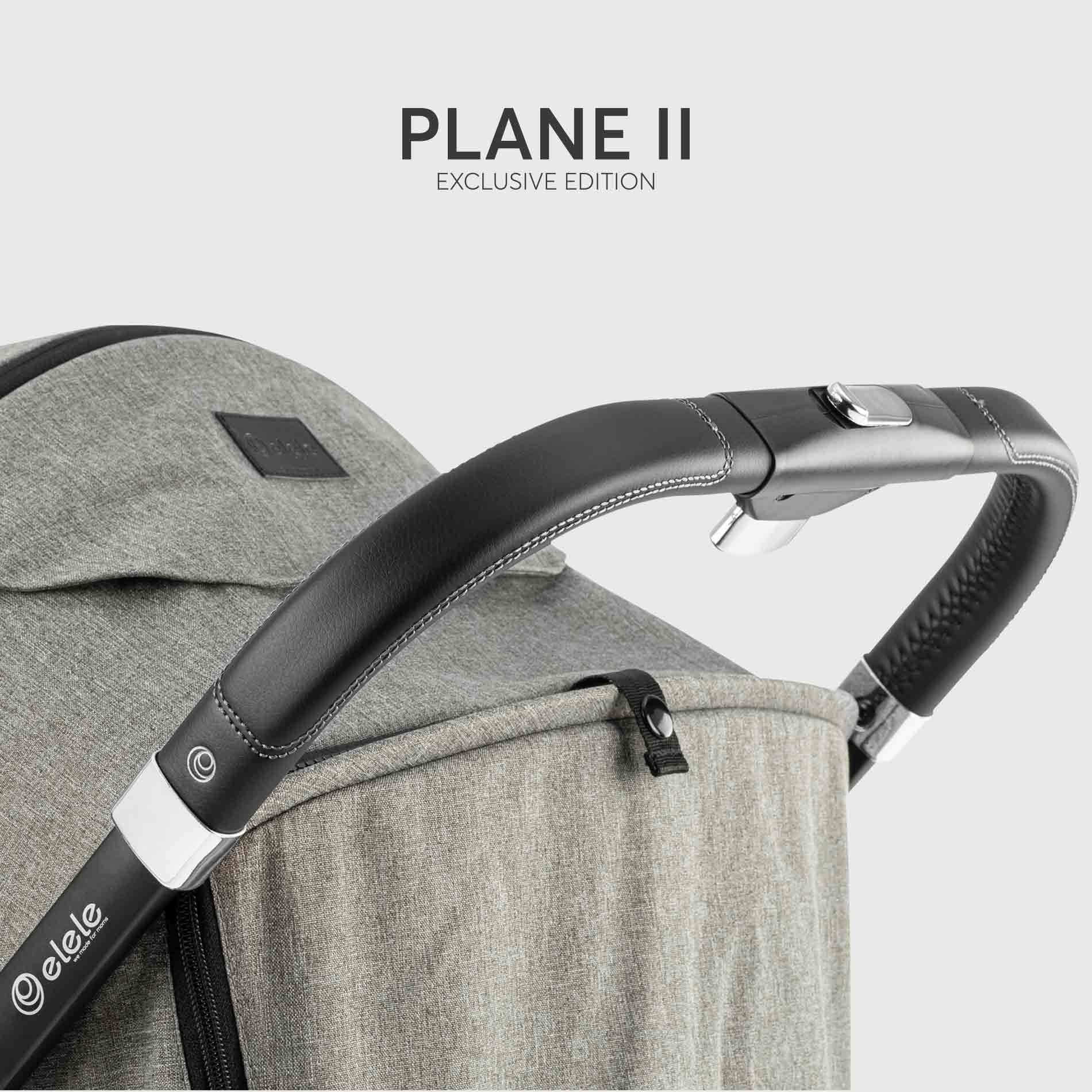 Elele Plane 2 Kabin Tipi Bebek Arabası Silver Kahverengi