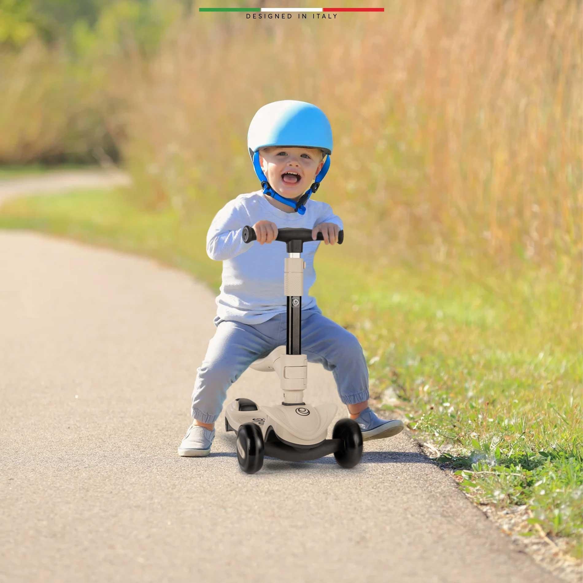 Elele Potenza 4in1 Ebeveyn Kontrollü 5 Tekerlekli Çocuk Scooter Işıklı Oturaklı Yeşil