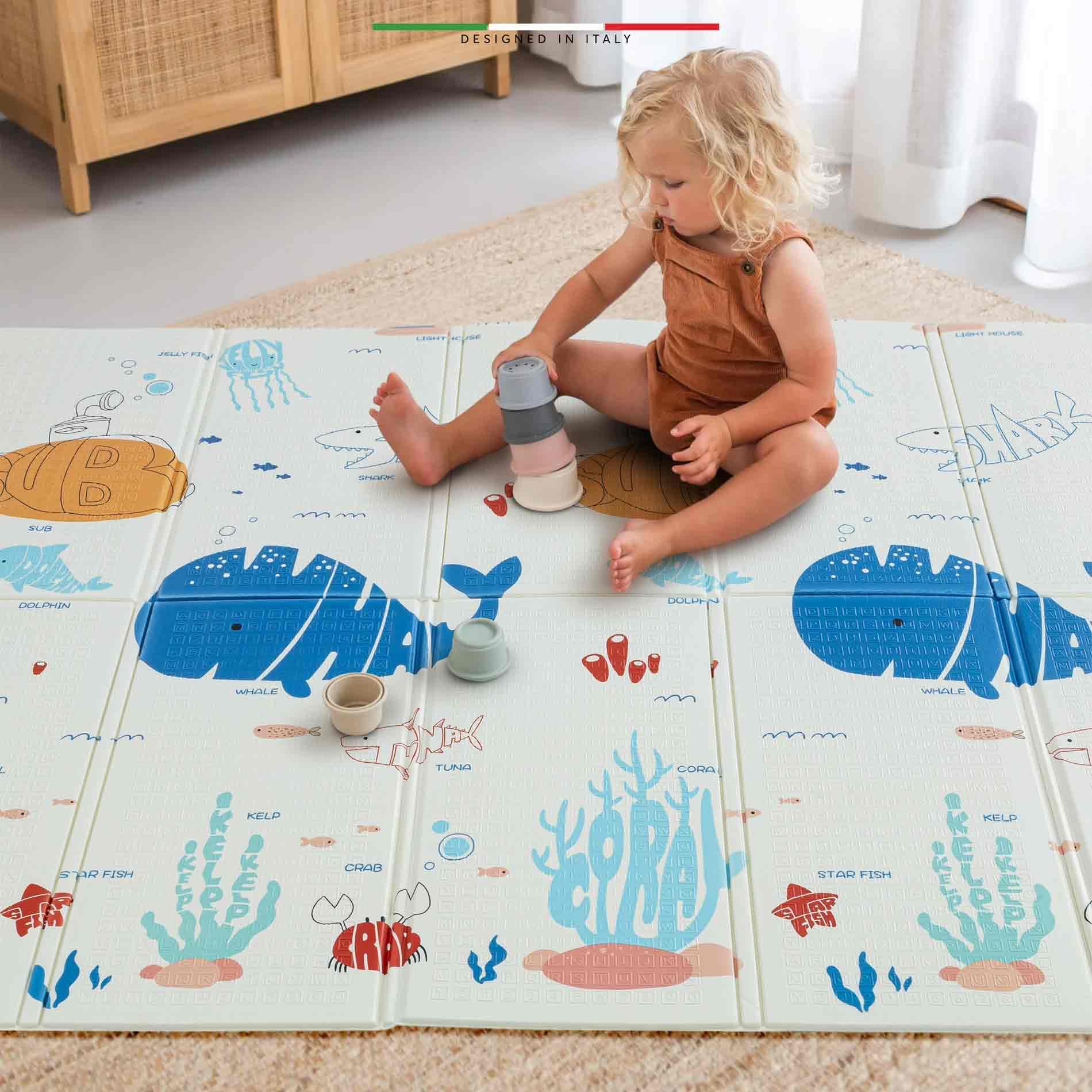 Elele Submarine Katlanabilir Oyun Matı Oyun Halısı 180x200x1,5 Cm XFD310 Submarine