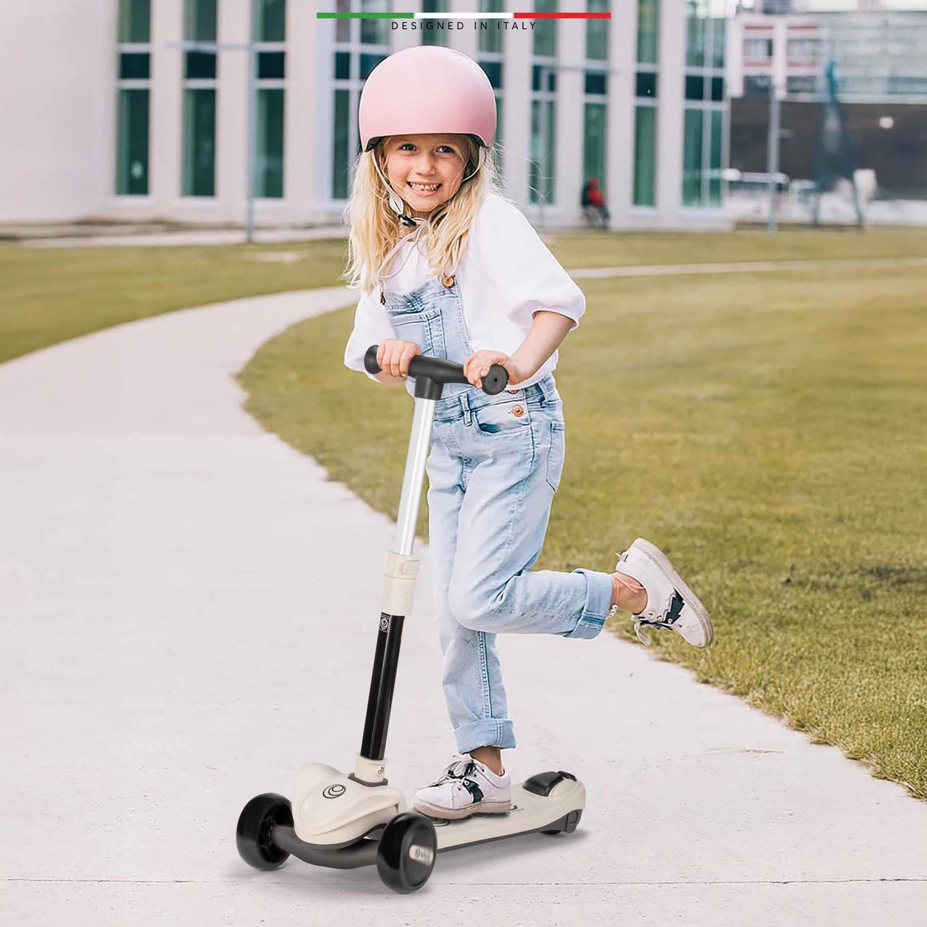 Elele Velocita 3 Tekerlekli Çocuk Scooter Işıklı Siyah