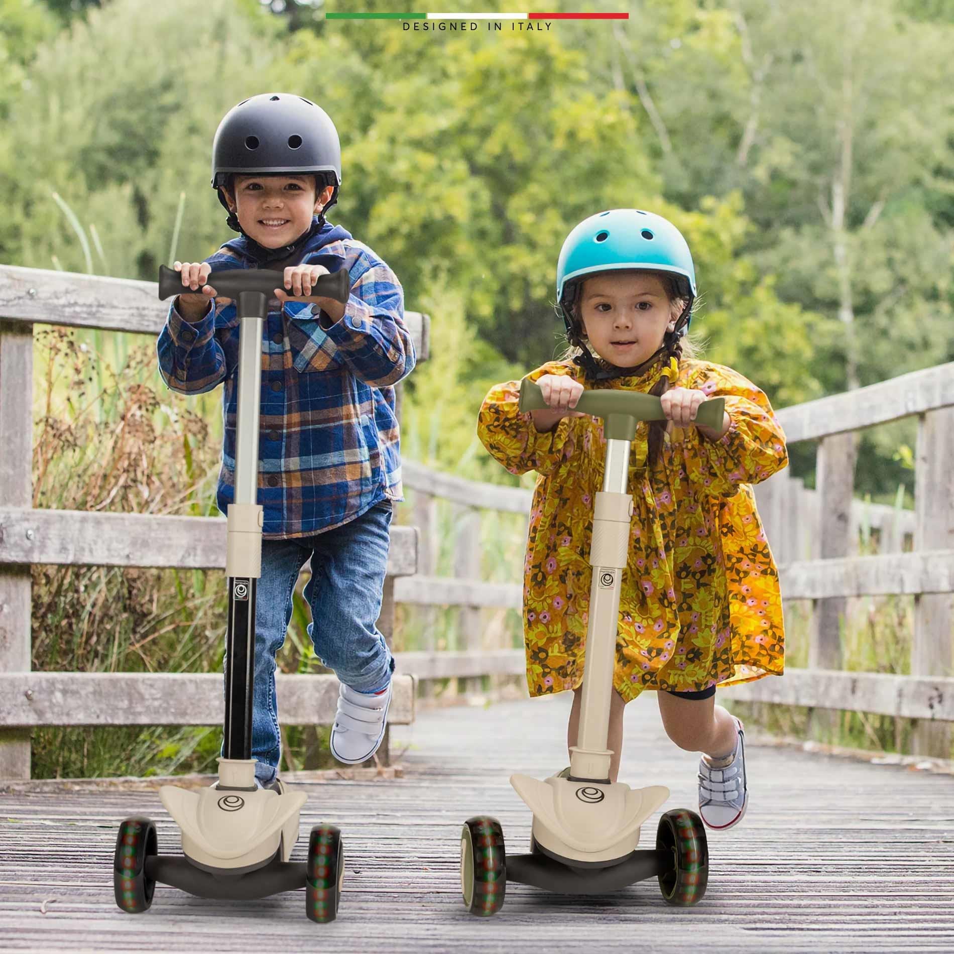 Elele Velocita 3 Tekerlekli Çocuk Scooter Işıklı Siyah