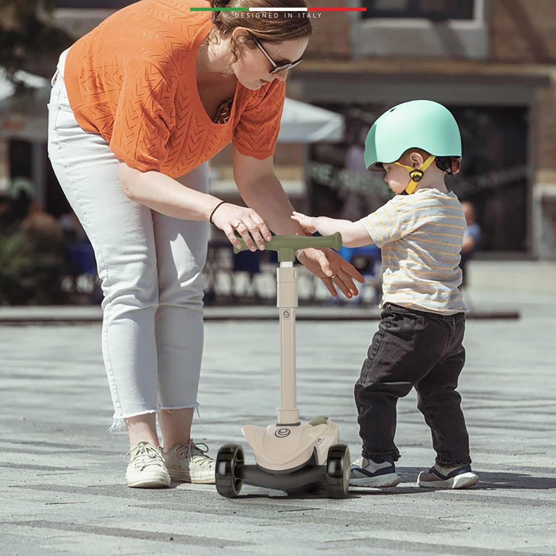 Elele Velocita 3 Tekerlekli Çocuk Scooter Işıklı Yeşil