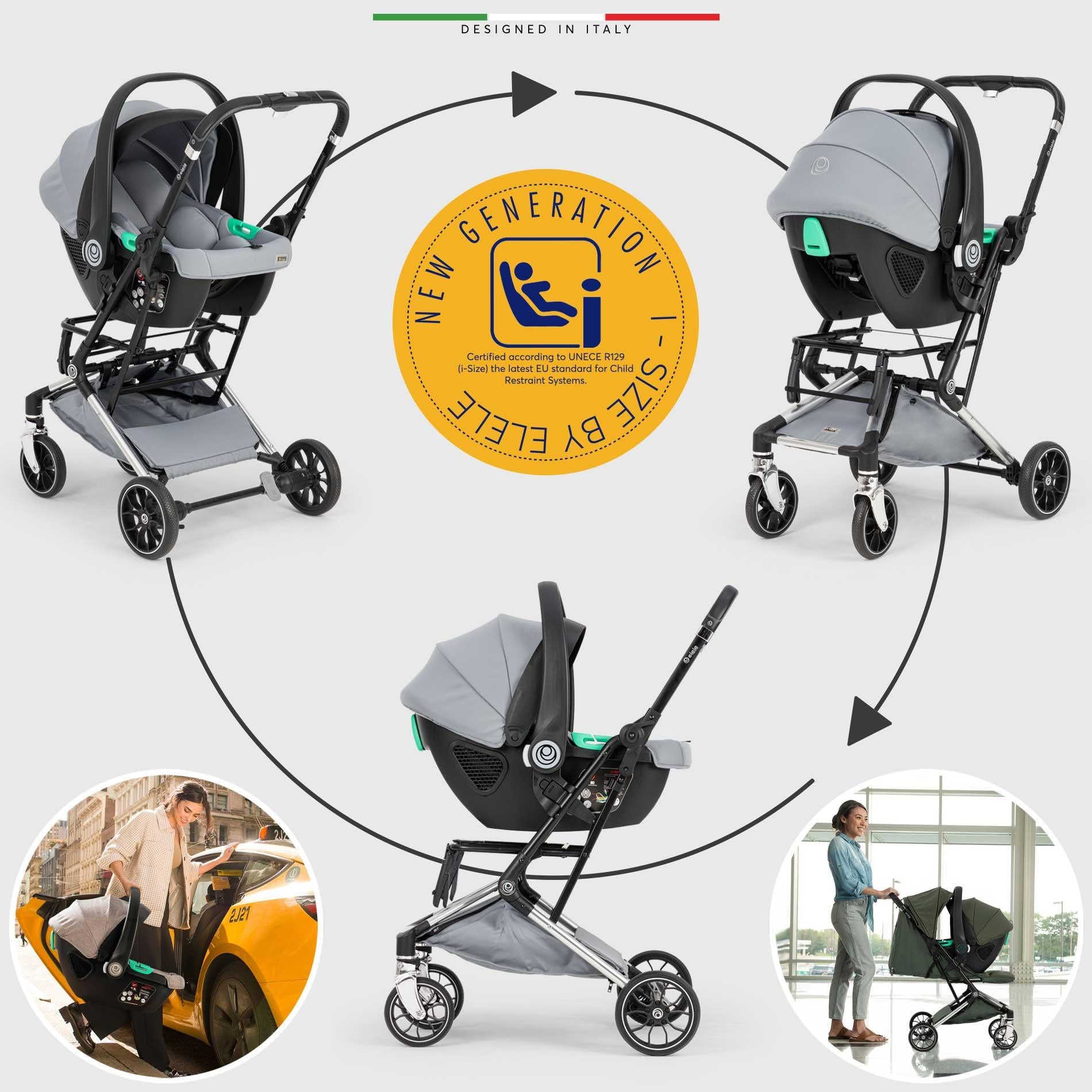 Elele Vita Premium Kabin Tipi Travel Sistem Bebek Arabası Silver Gri