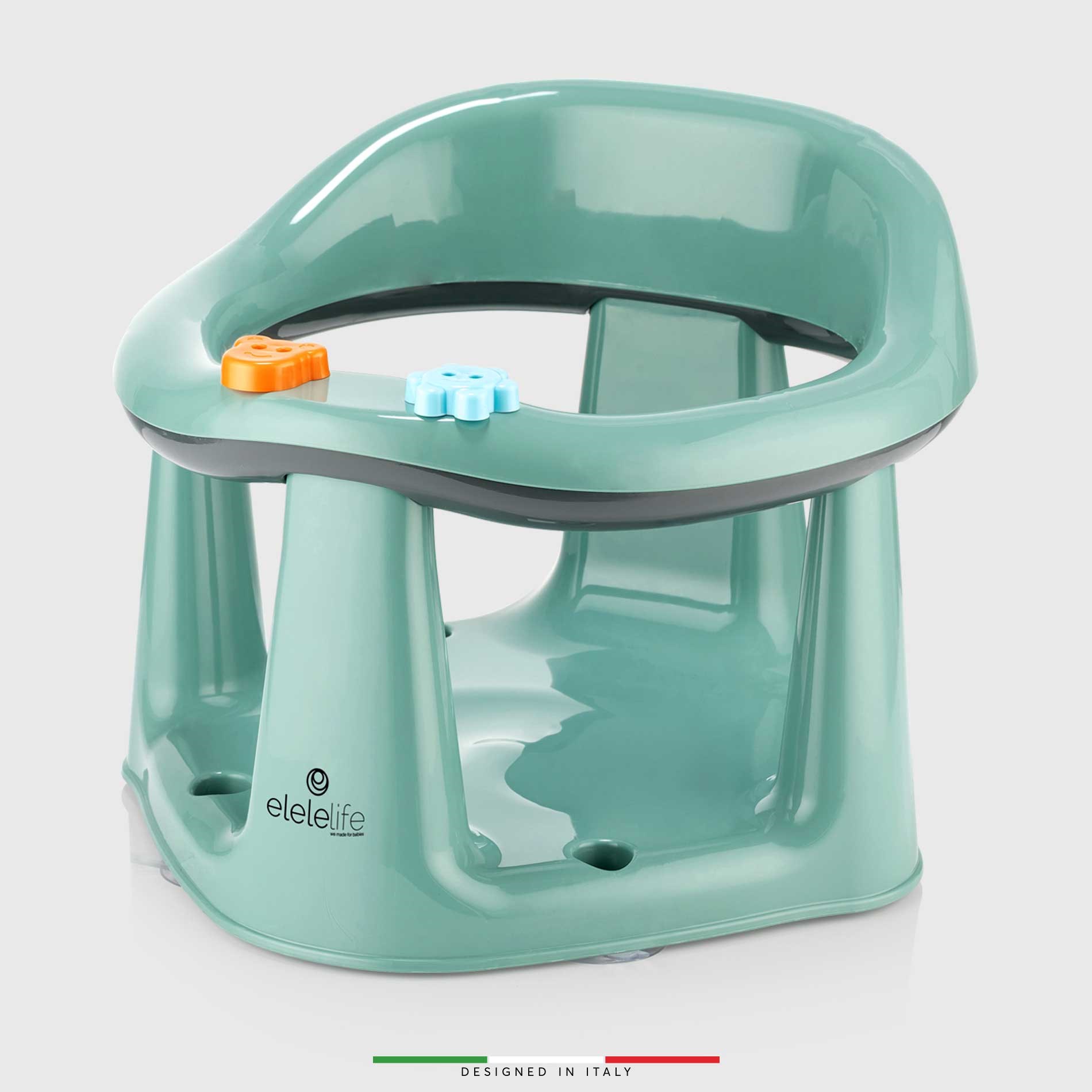 EleleLife 2in1 Vakum Bebek Banyo Oturağı ve Mama Oturağı Yeşil
