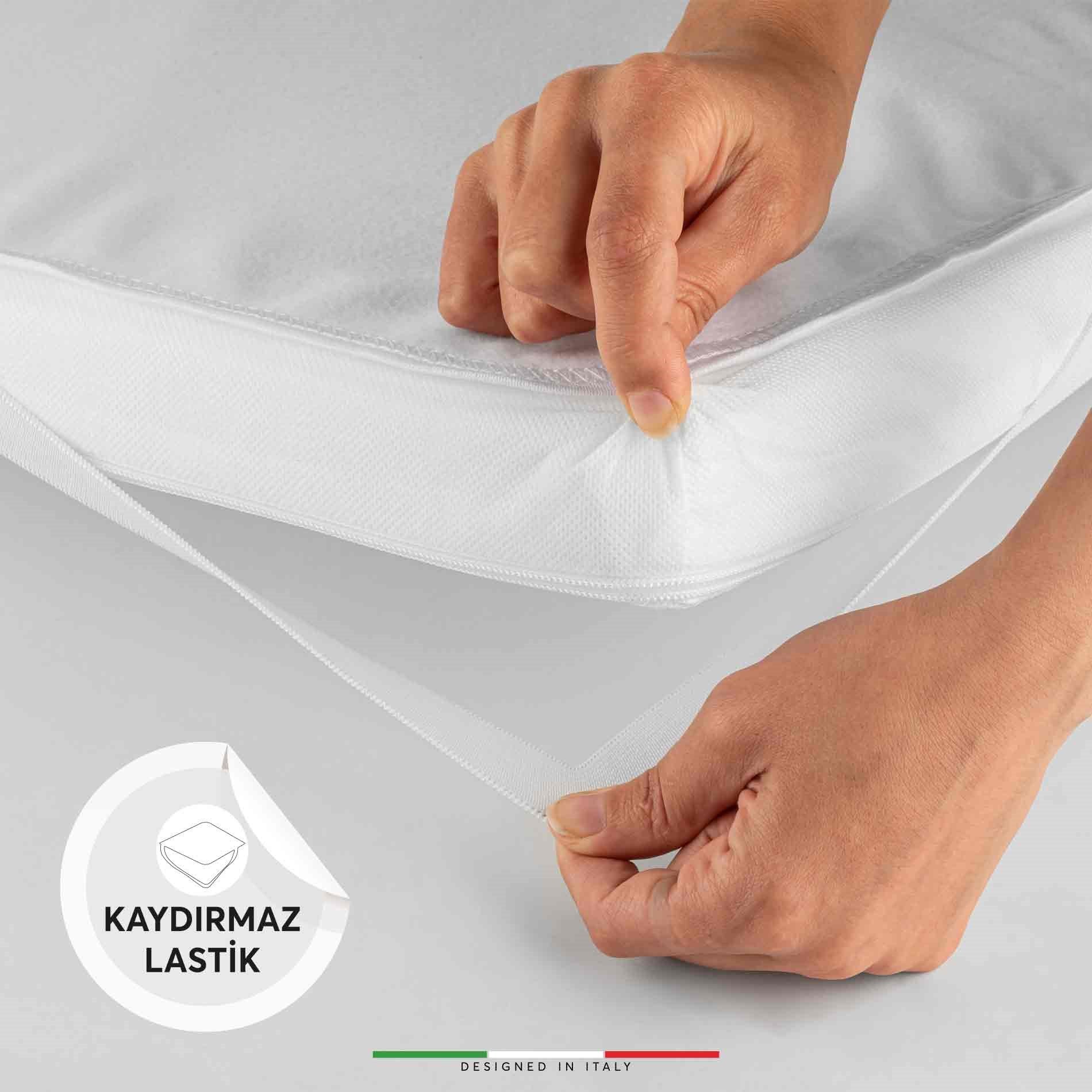 EleleLife 70*110 Sıvı Geçirmez Lastikli Bebek Yatak Koruyucu Alez