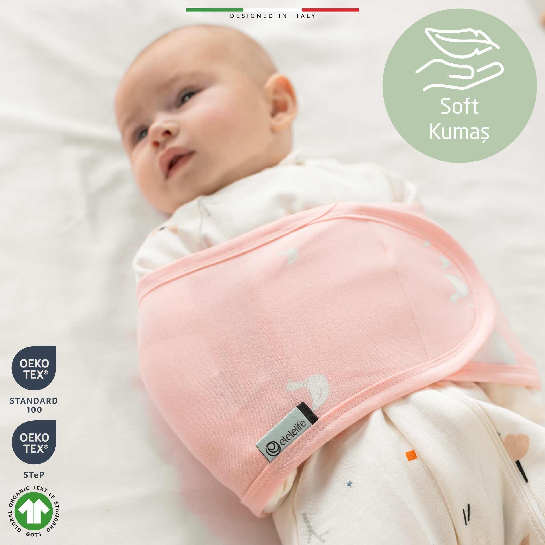 EleleLife Bebek Kundak Kemer Yenidoğan Pudra Flor