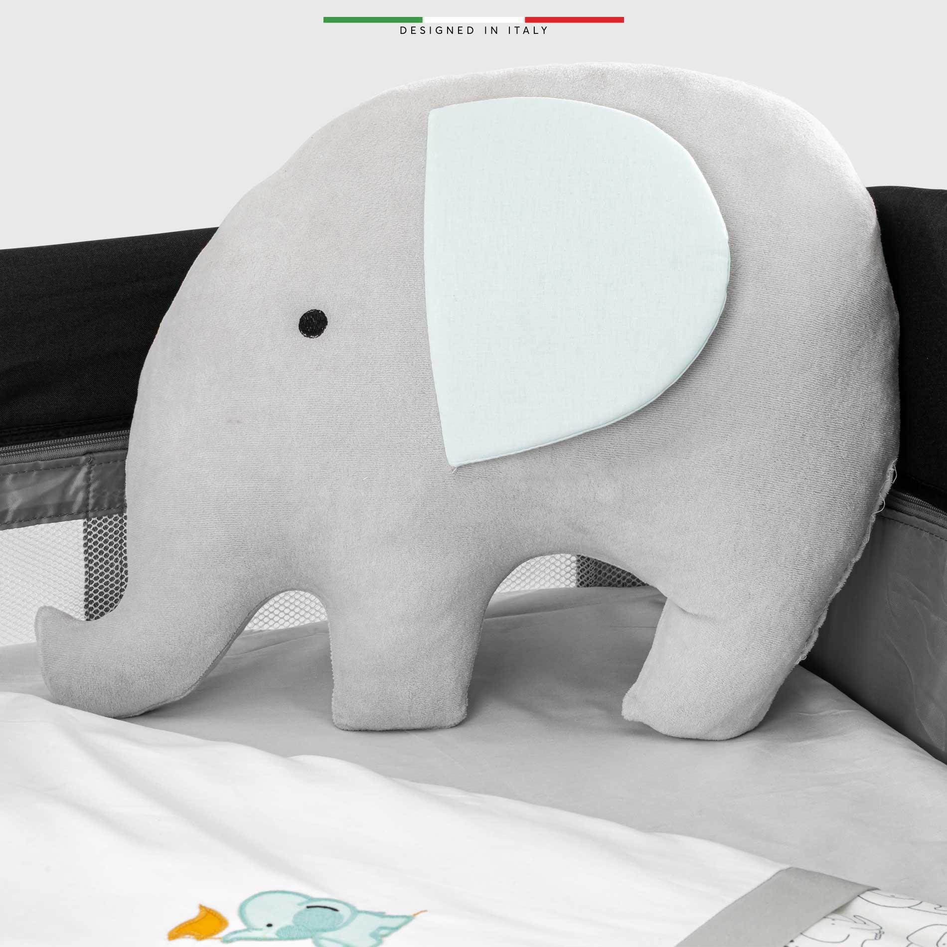 EleleLife Elephant 6 Parça Oyun Parkı Park Yatak Bebek Uyku Seti Beyaz