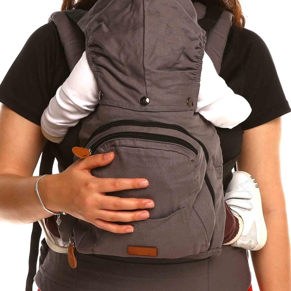 EleleLife ErgoAir Ergonomik Kanguru Siyah