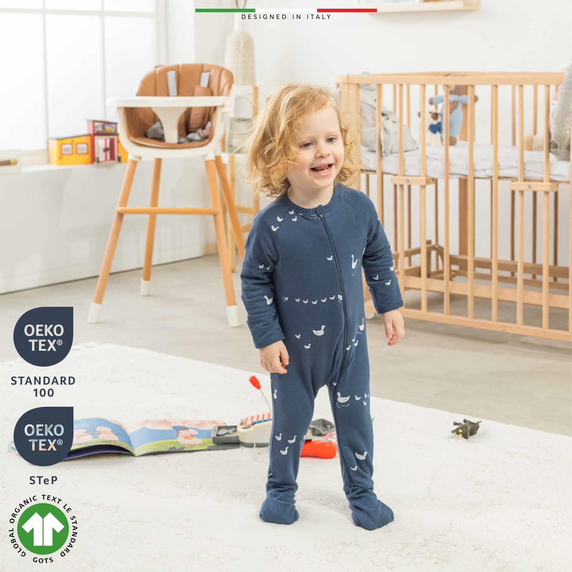 EleleLife Mevsimlik Çoçuk/Bebek Uyku Tulumu 1 Tog İndigo Pato