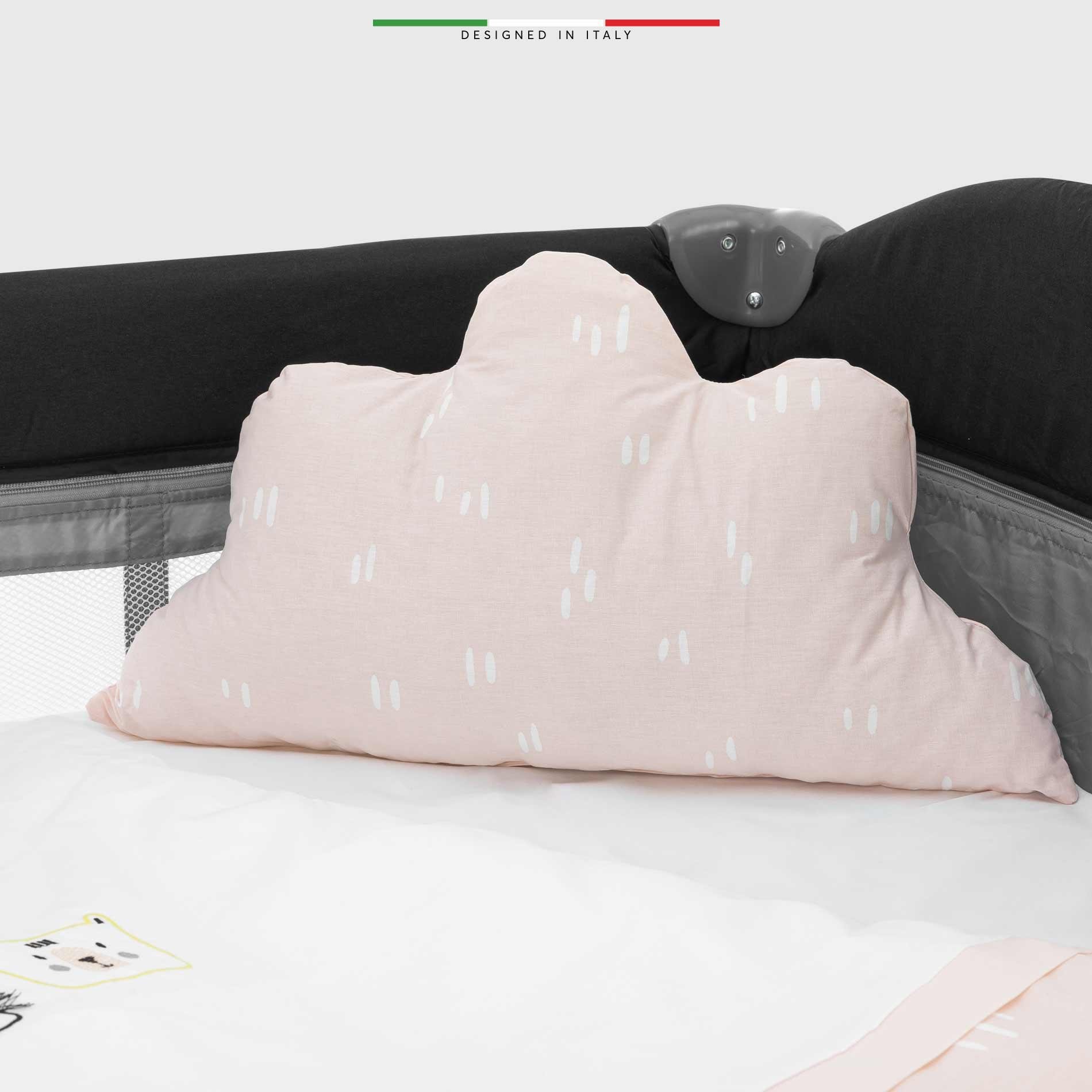 EleleLife Rain 6 Parça Oyun Parkı Park Yatak Bebek Uyku Seti Pudra