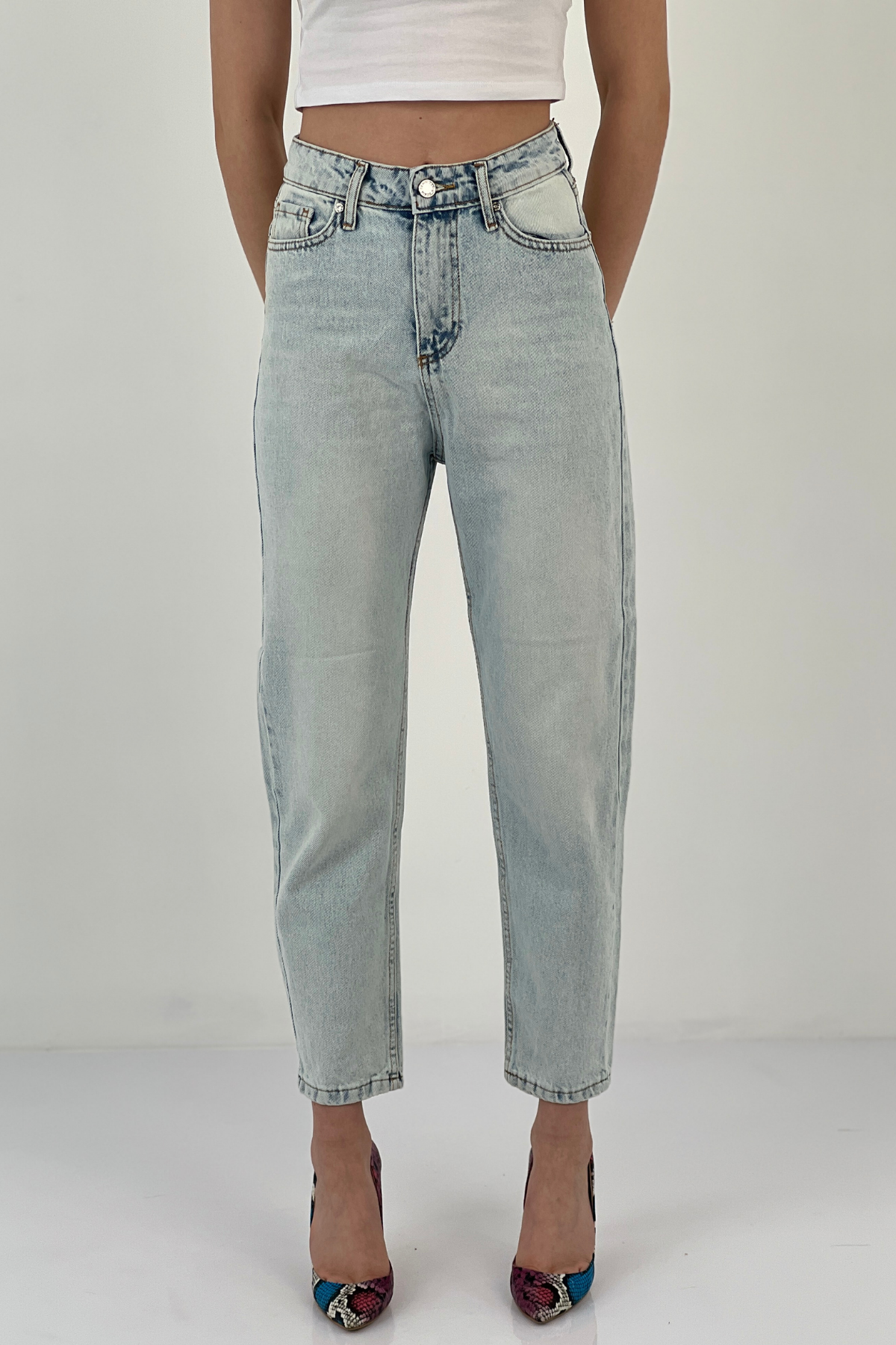 72738 DÜZ DENIM PANT BUZ-24Y0172738B A2