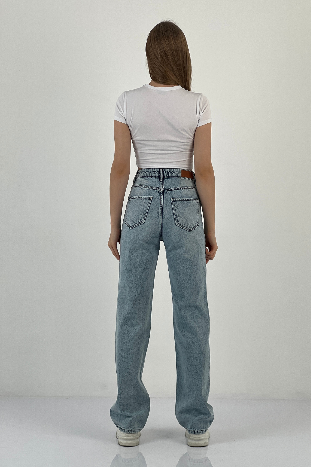 72792-17 WIDE LEG DENİM ANGELS TAŞ YAP.-25Y017279217329