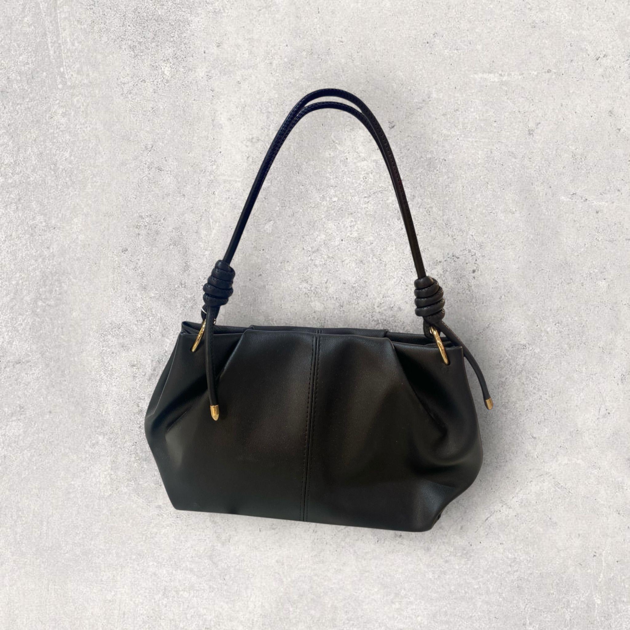 Kadın Elde Tutmalı Çıtçıtlı Siyah Çanta-9156