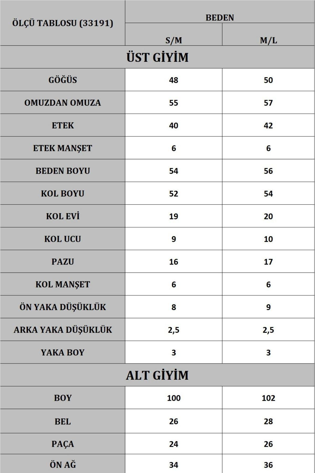 Kadın Kışlık Uzun Tesettür Basic Alt-Üst Bej Triko Takım-33191