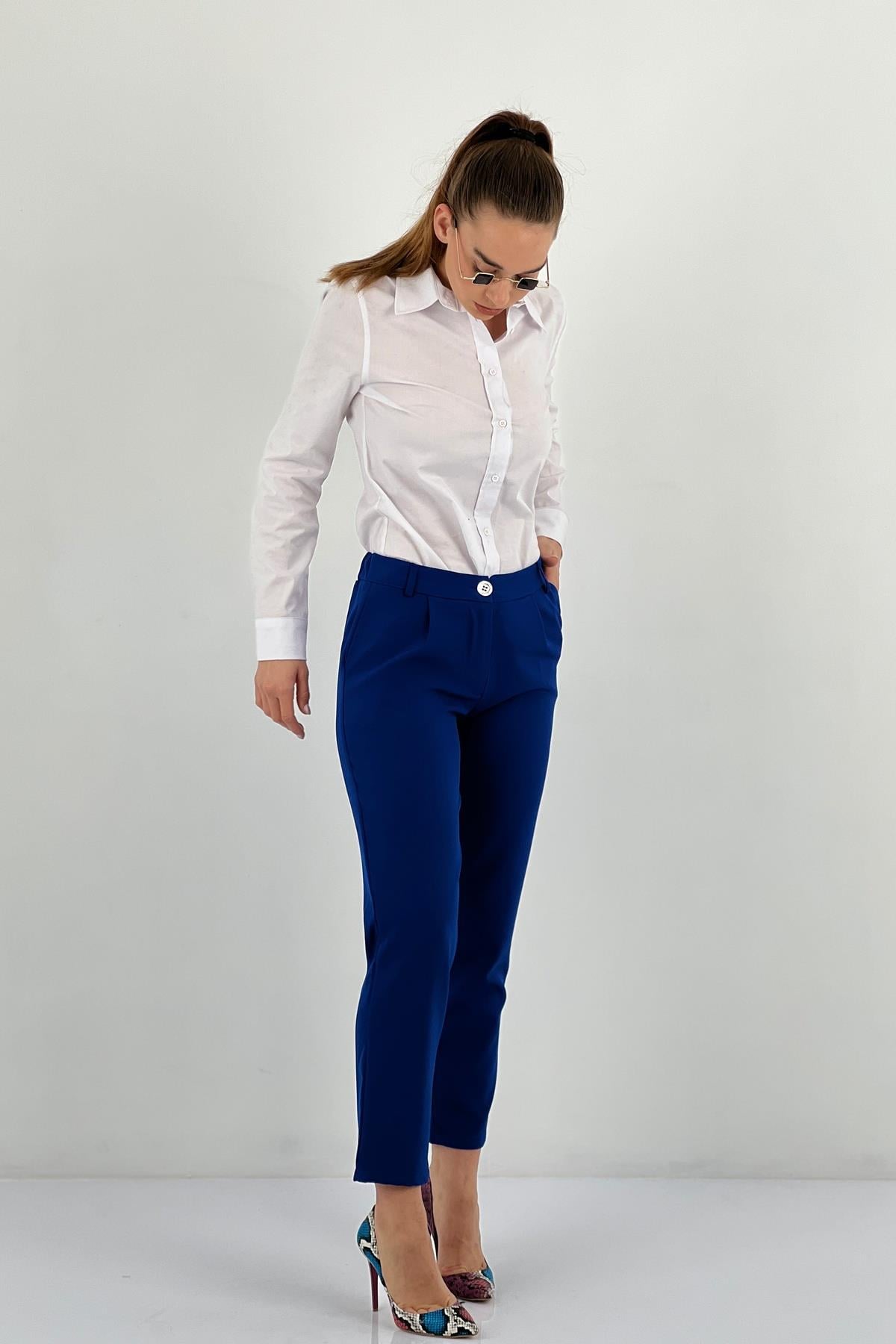 Kadın Yeşil Pantolon-45292