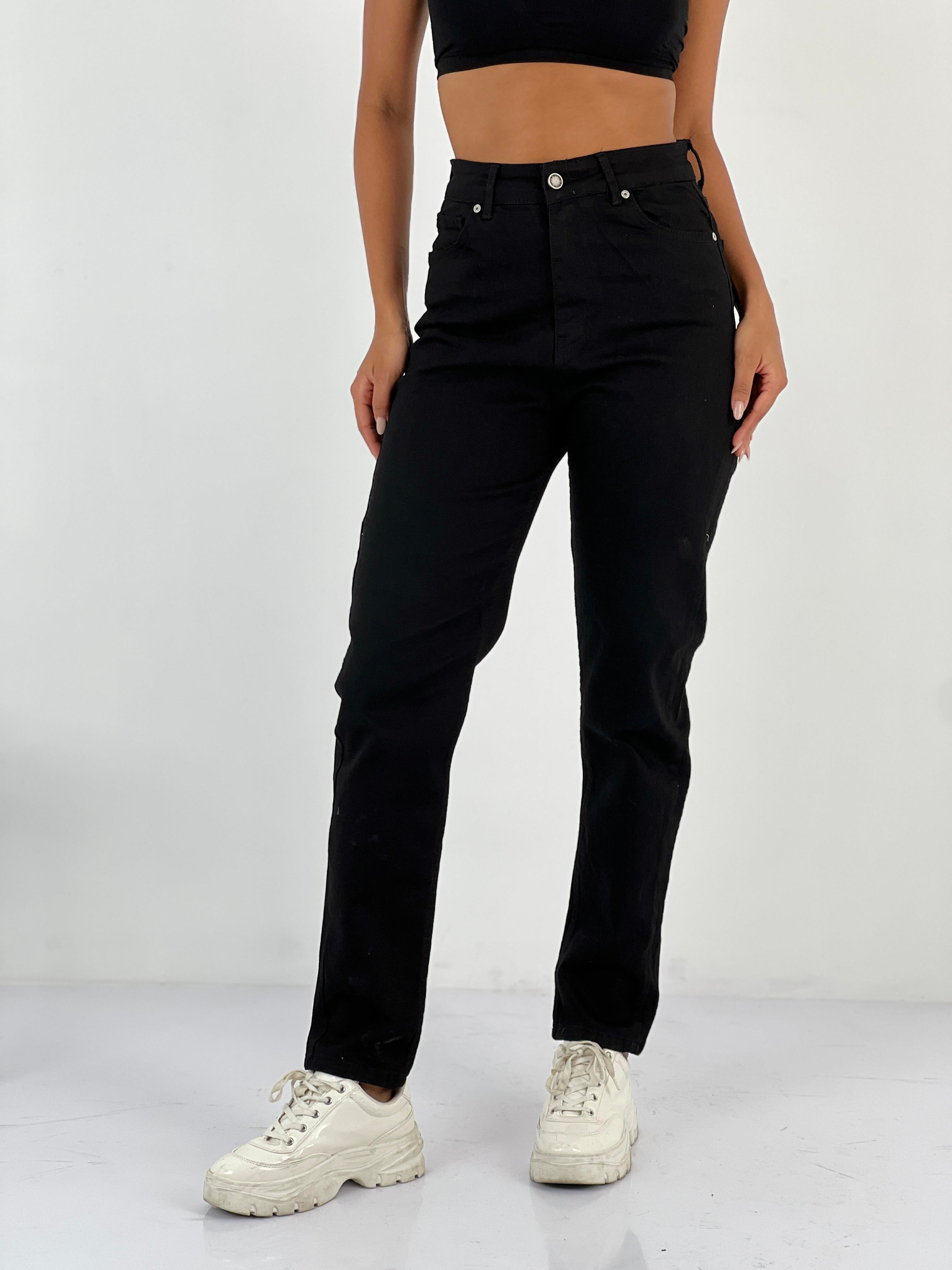 Kadın Yüksek Bel Mom Jean Pantolon-72738