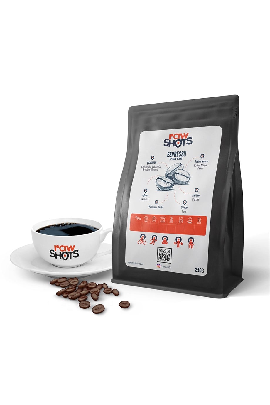 Espresso Çekirdek Kahve 250gr