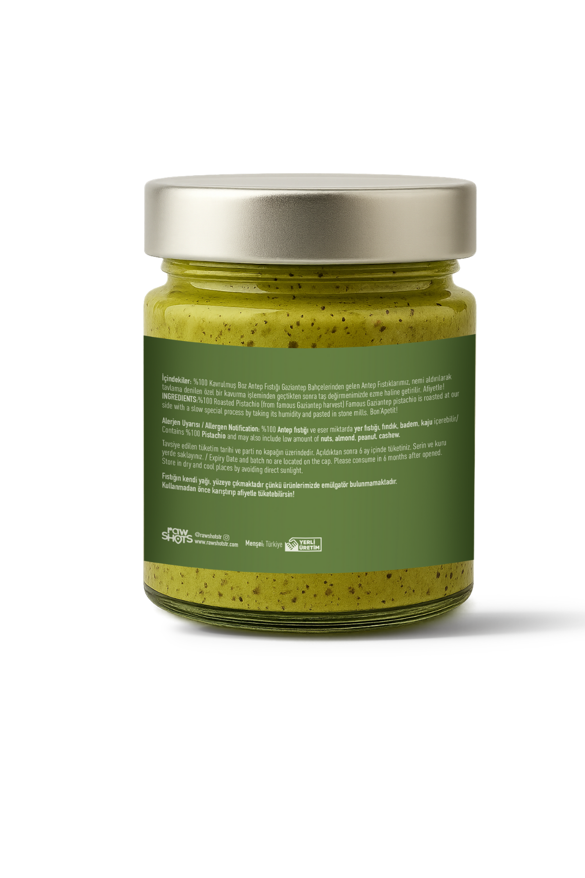 Sağlıklı Atıştırmalık%100 Antep Fıstığı Ezmesi 200 gr