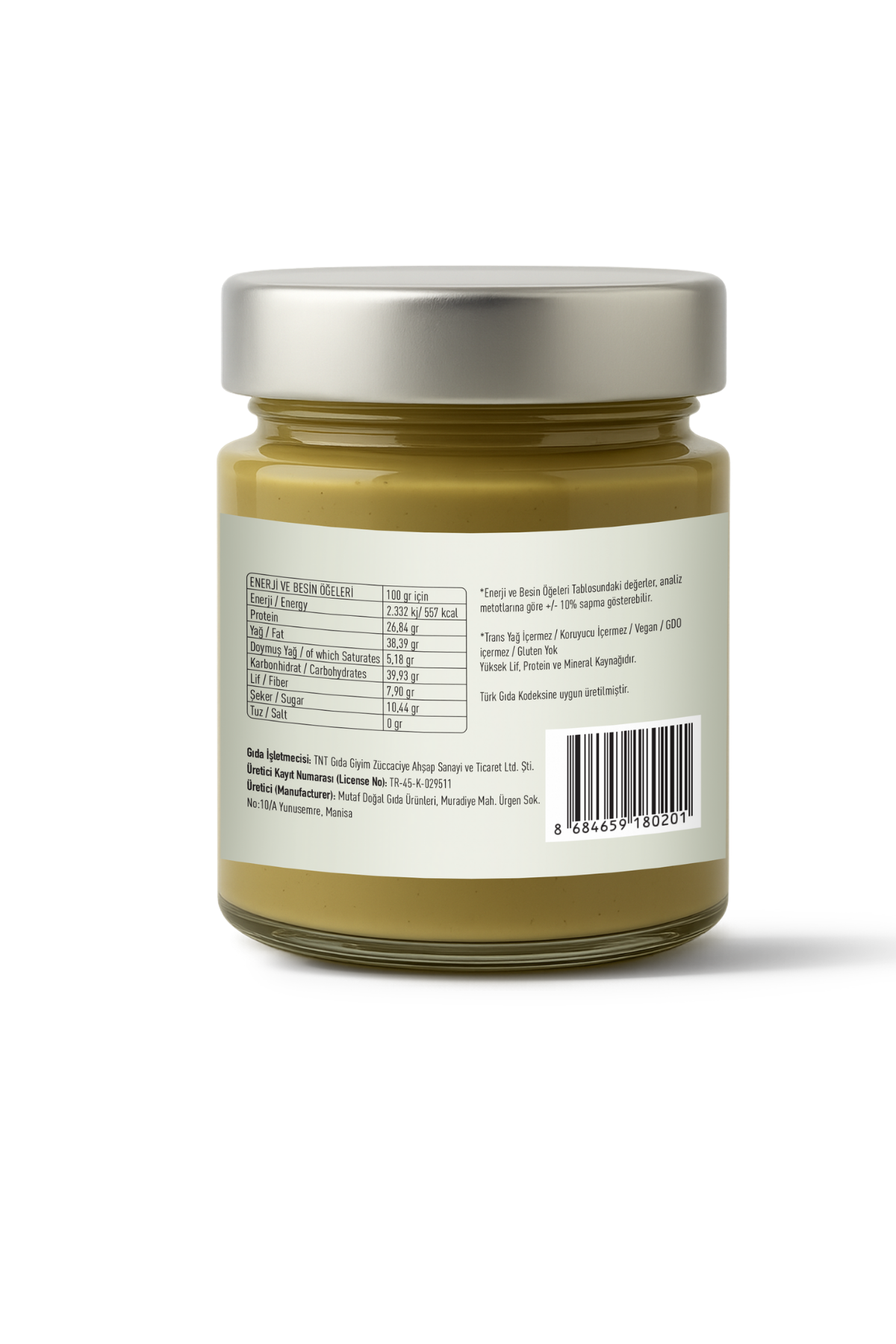 Sağlıklı AtıştırmalıkAntep Fıstığı Kreması 200 gr